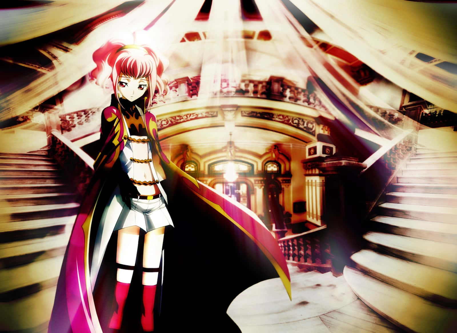 Anya Alstreim, pink hair, signature outfit, HD Desktop Wallpaper