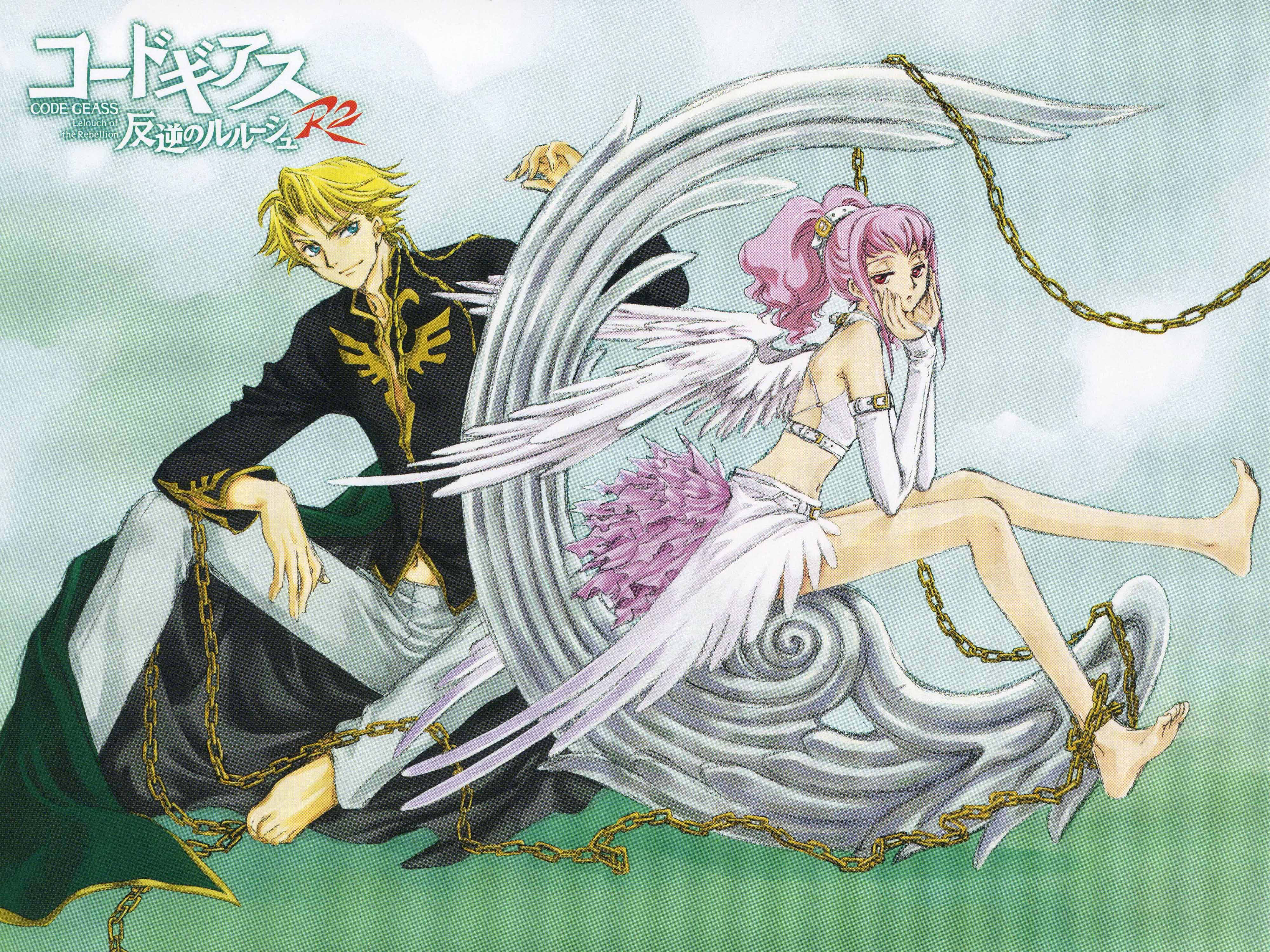 Anya Alstreim, pink-haired angelic girl, giant silver wing, 4K Desktop Wallpaper