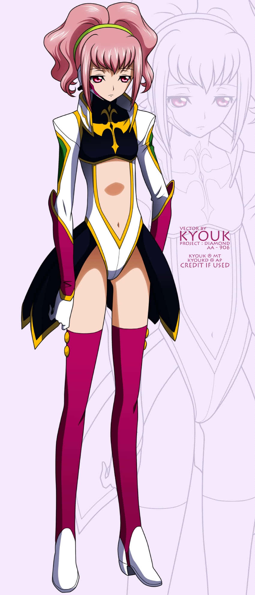 Anya Alstreim, pink hair, white outfit, Full HD Phone Wallpaper