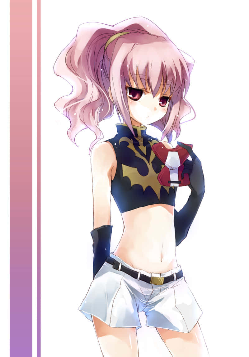 Anya Alstreim, pink-haired anime girl, cat ears, SD Phone Wallpaper