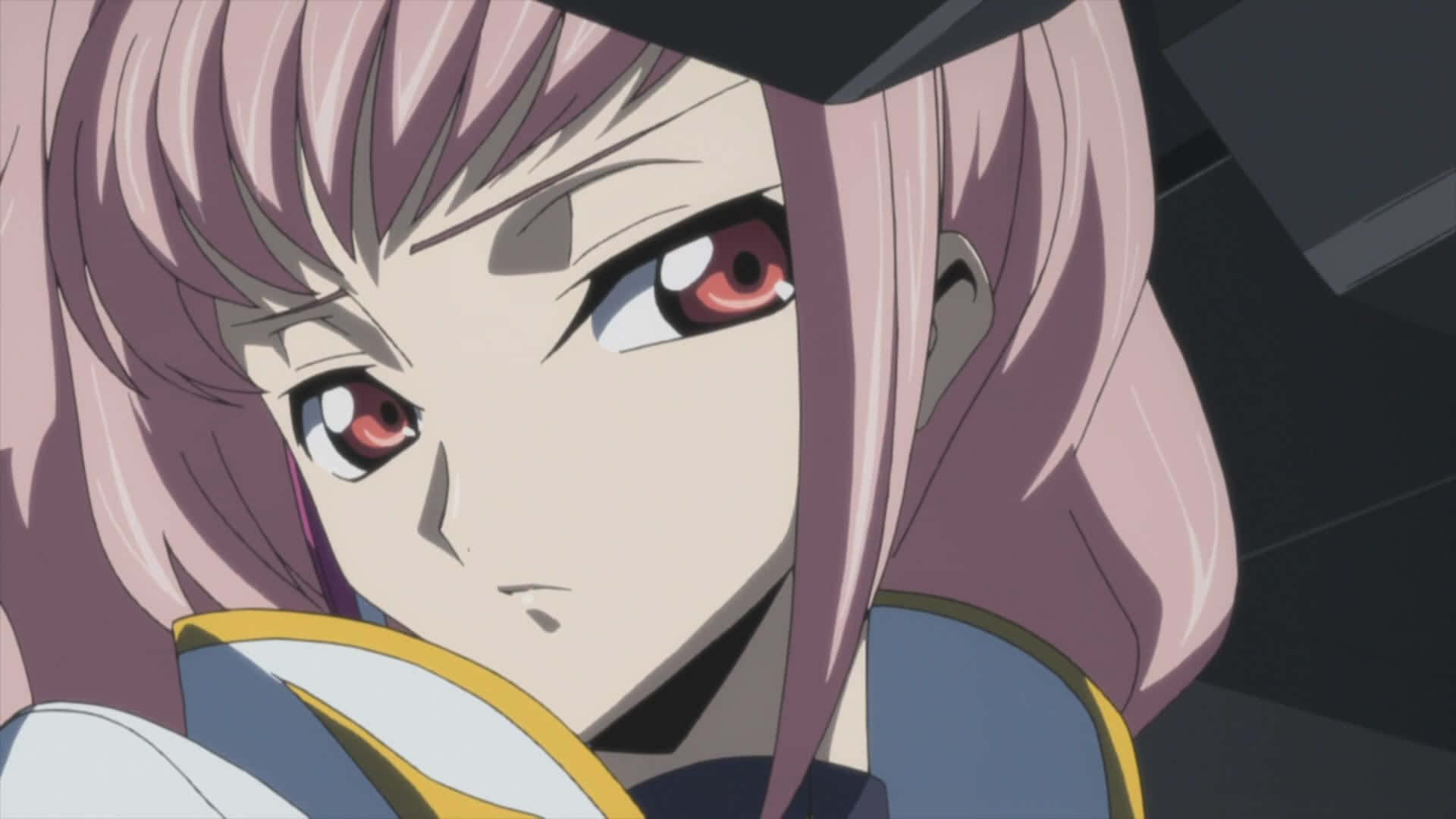 Anya Alstreim, pink hair, red eyes, Full HD Desktop Wallpaper