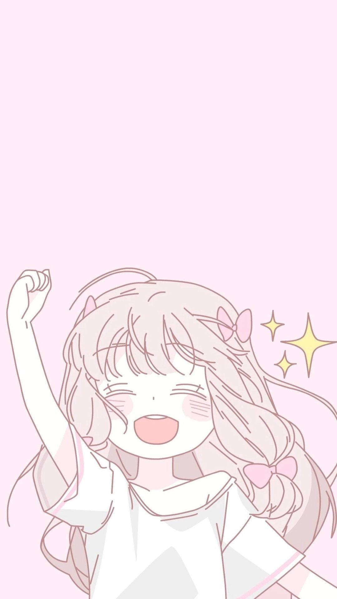 Anya Forger, pink hair, bows, Full HD Phone Wallpaper