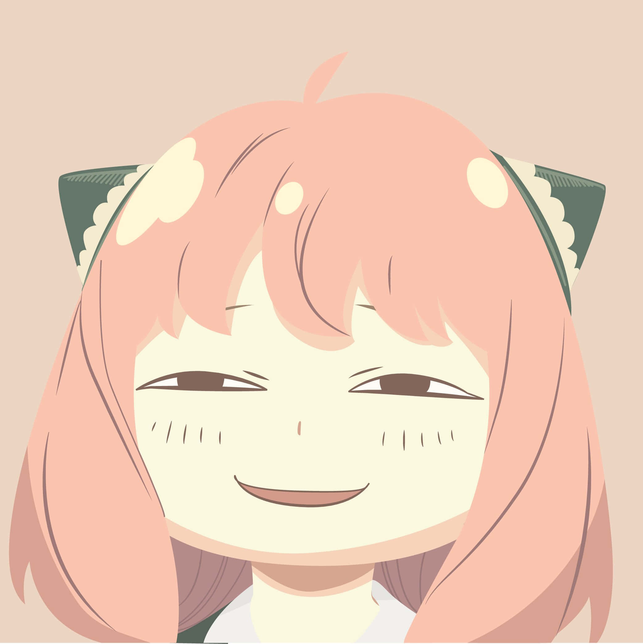 Anya Forger, pink hair, cat ears, Full HD Phone Wallpaper