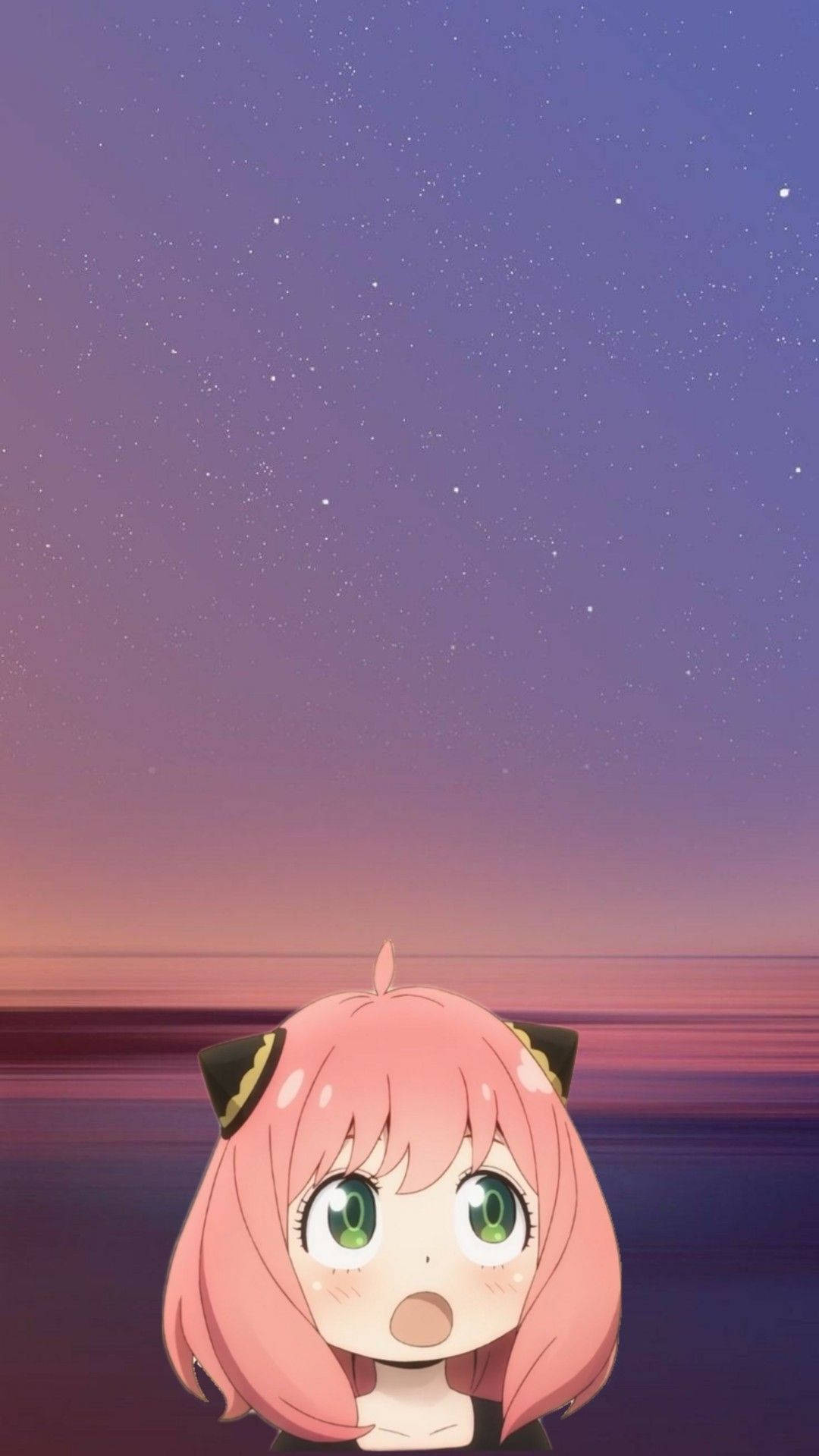 Anya Forger, pink-haired, cat ears, HD Phone Wallpaper