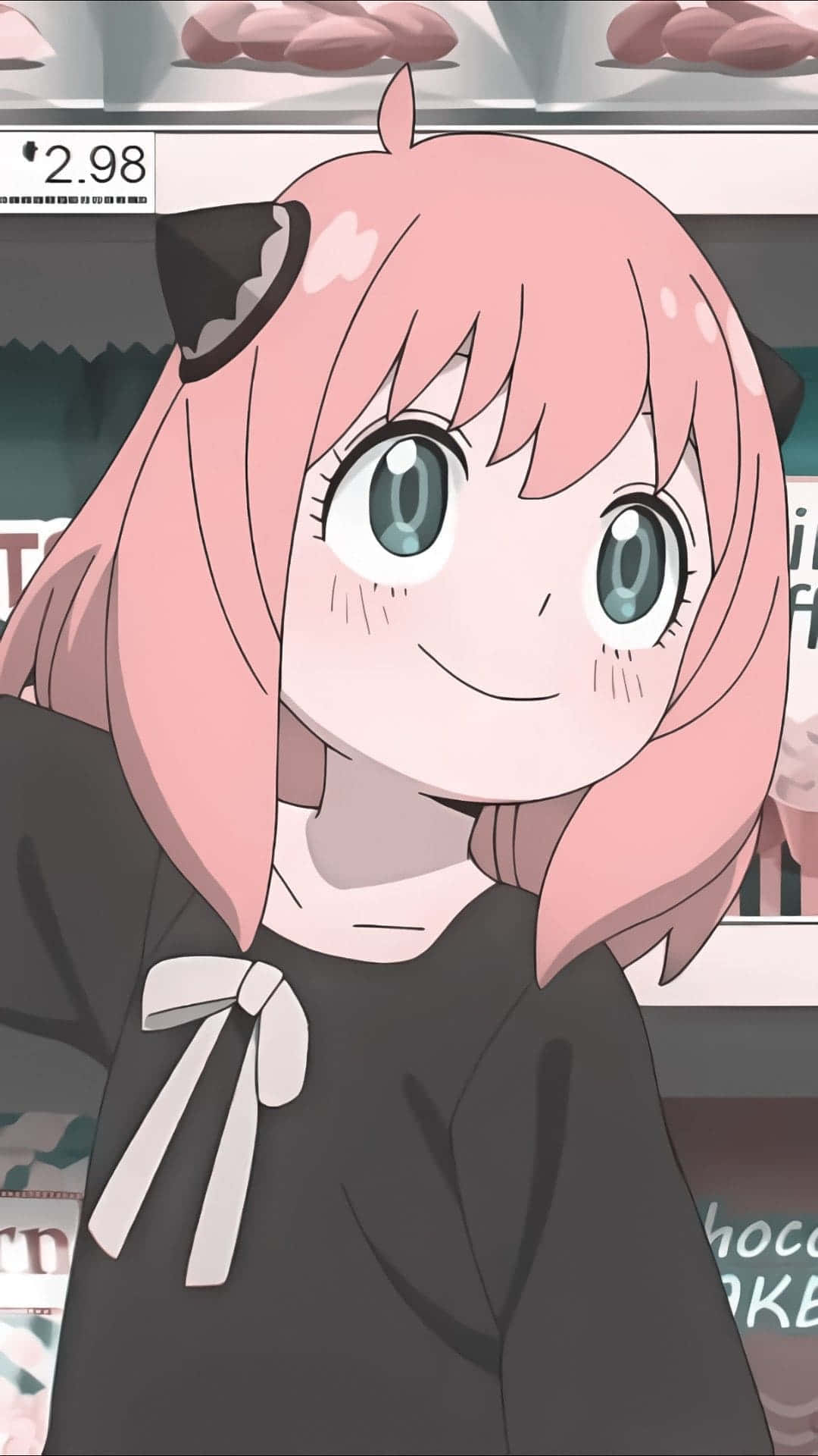Anya Spy X Family, pink hair, cat ears, Full HD Phone Wallpaper