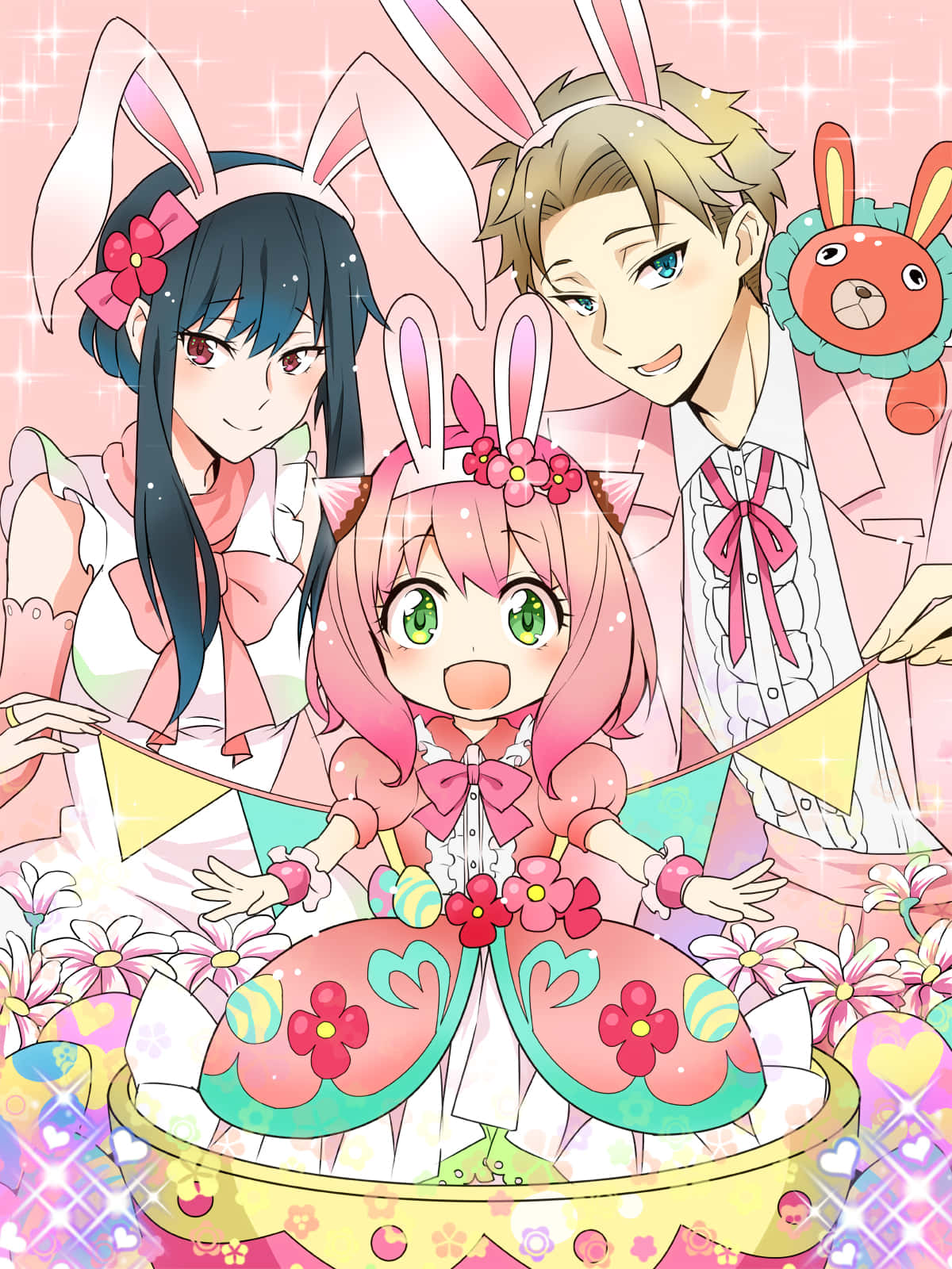 Anya Spy X Family, bunny costumes, bunny ears, HD Phone Wallpaper
