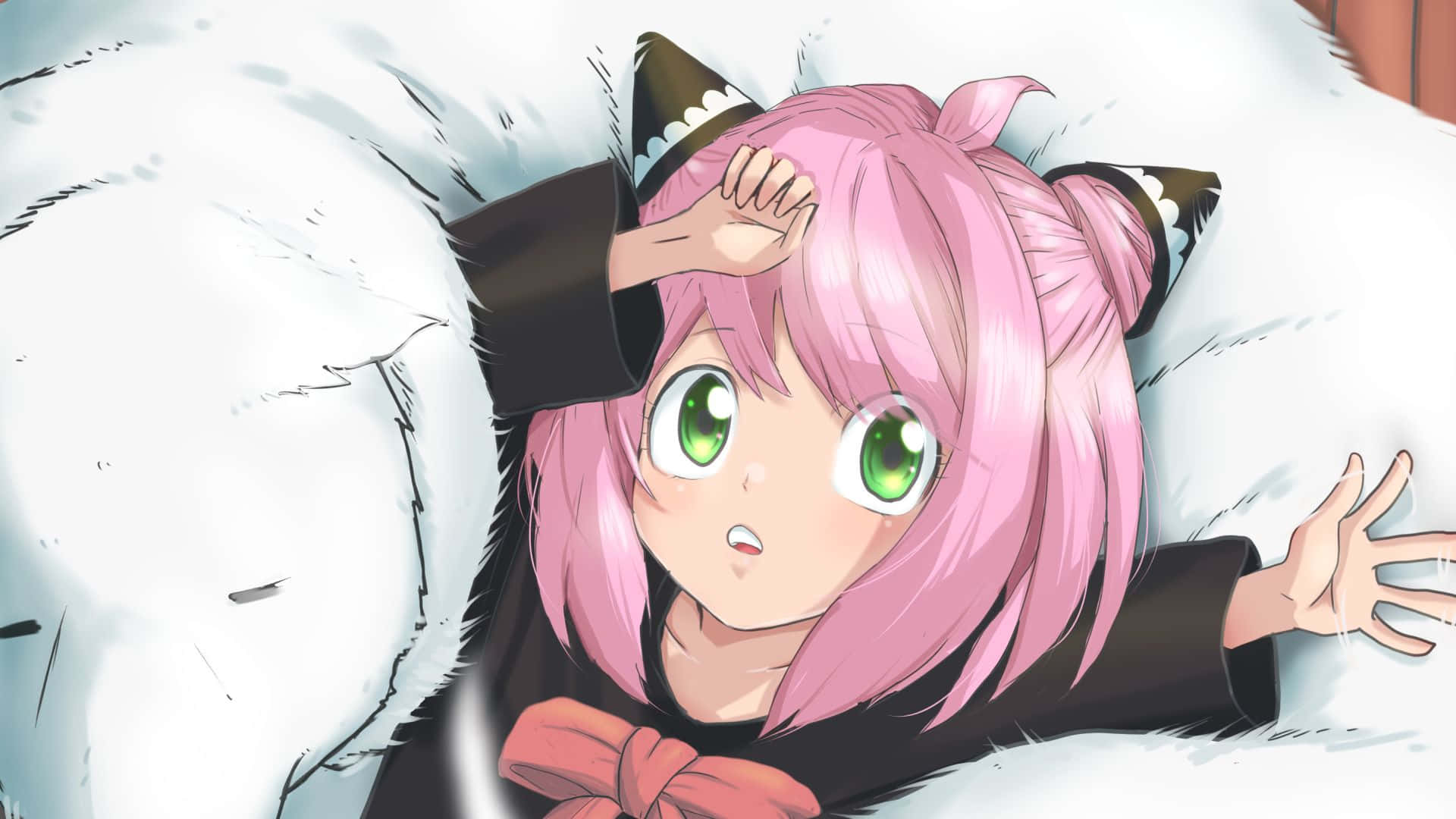 Anya, Spy X Family, pink hair, Full HD Desktop Wallpaper