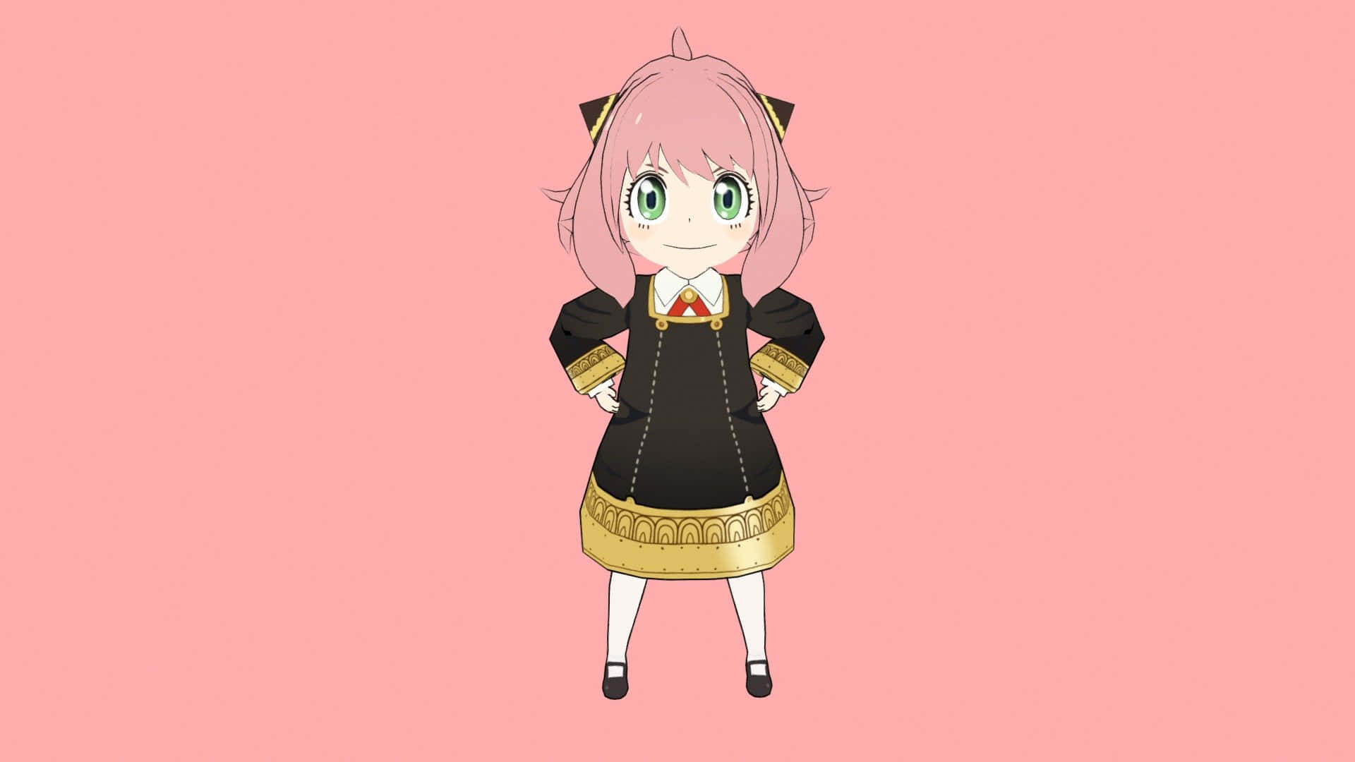 Anya, Spy X Family, pink hair, Full HD Desktop Wallpaper