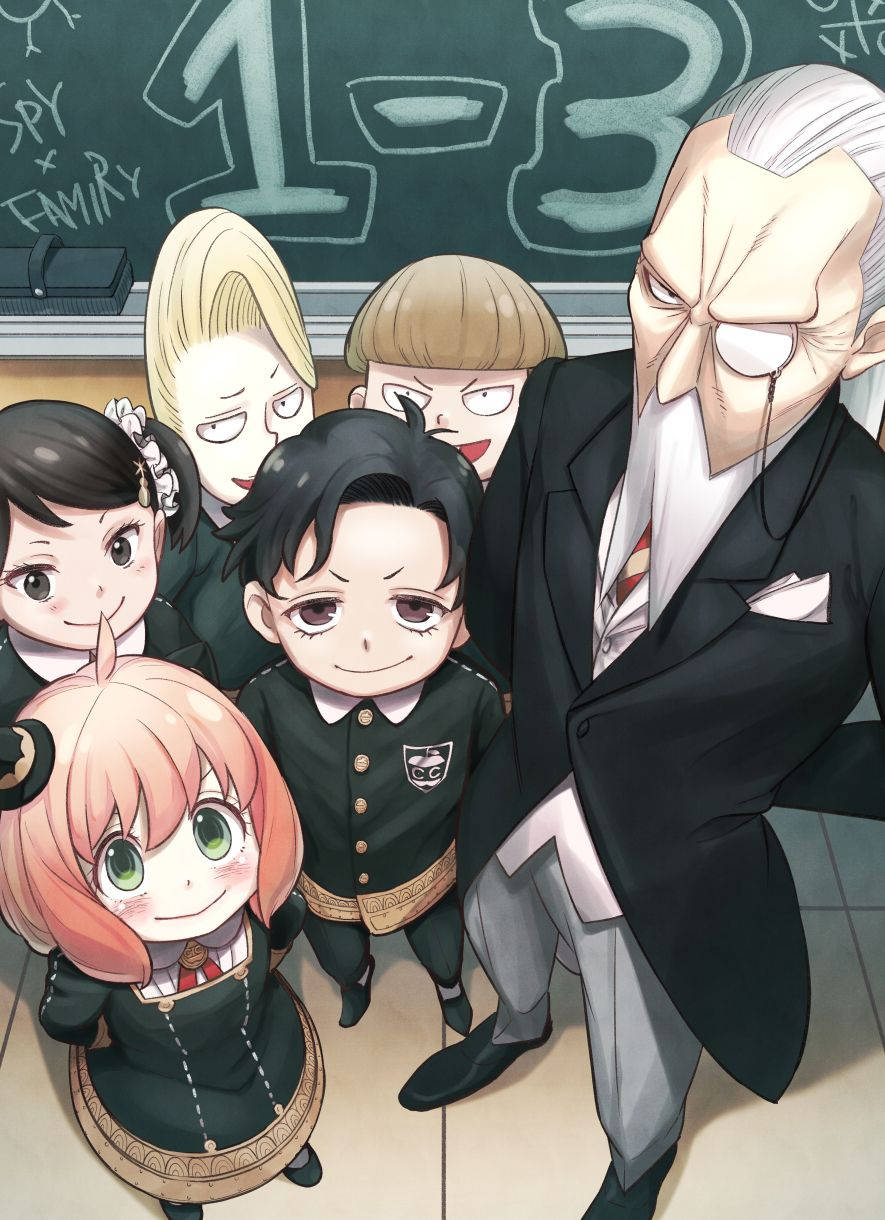 Spy X Family, Anya, classmates, SD Phone Wallpaper