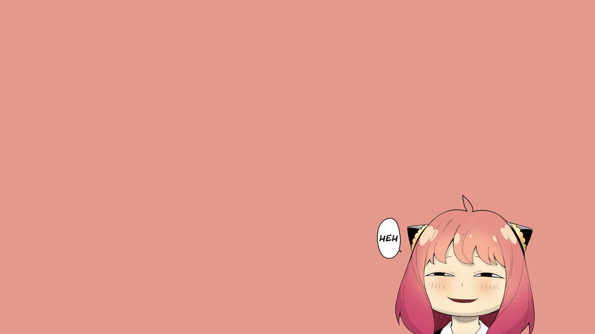 Anya Spy X Family, pink hair, pink shirt, Full HD Desktop Wallpaper