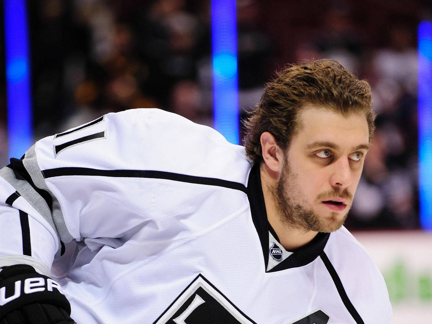 Anze Kopitar, white jersey, black jersey, HD Desktop Wallpaper