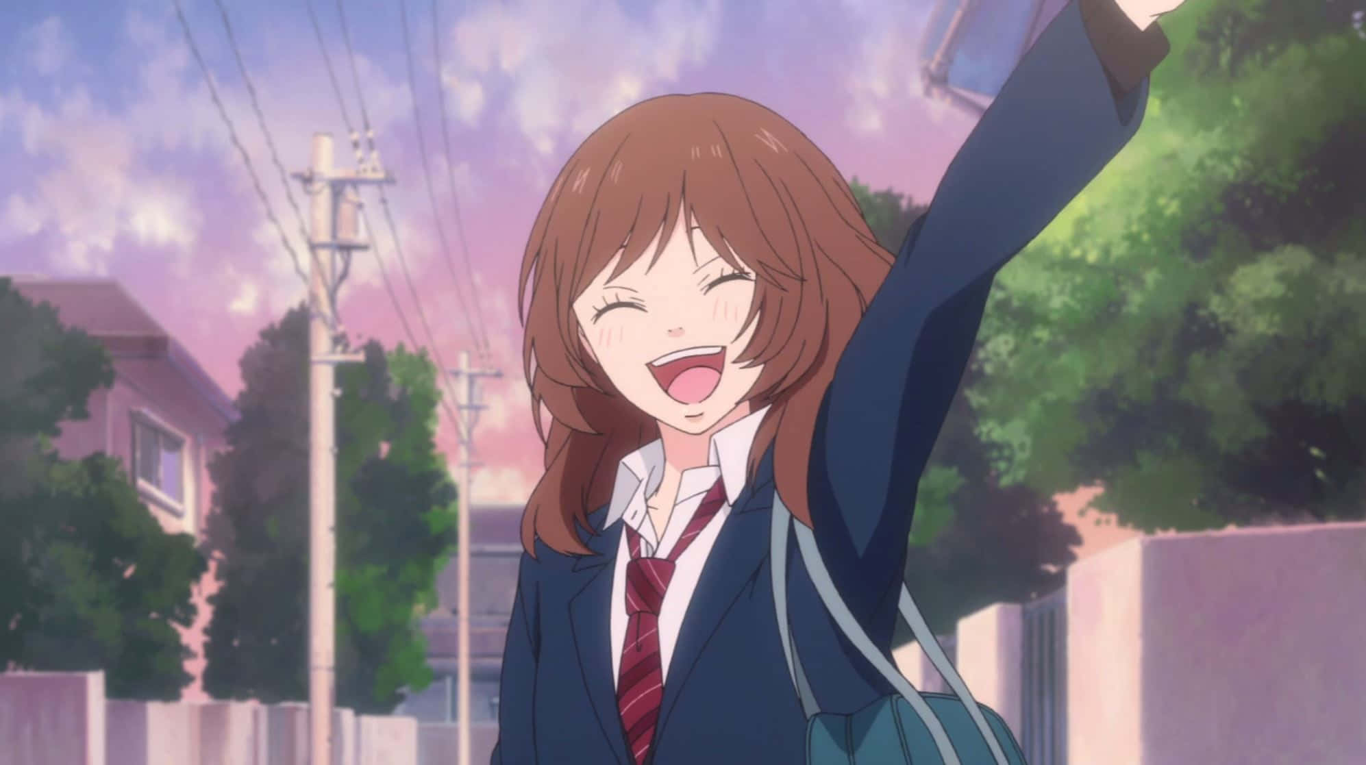 Ao Haru Ride, Yoshioka Futaba, school uniform, Full HD Desktop Wallpaper