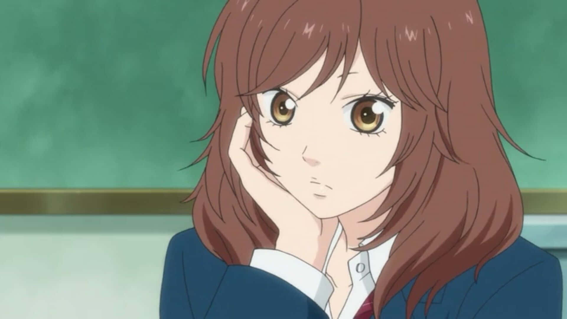 Yoshioka Futaba, Ao Haru Ride, classroom, Full HD Desktop Wallpaper