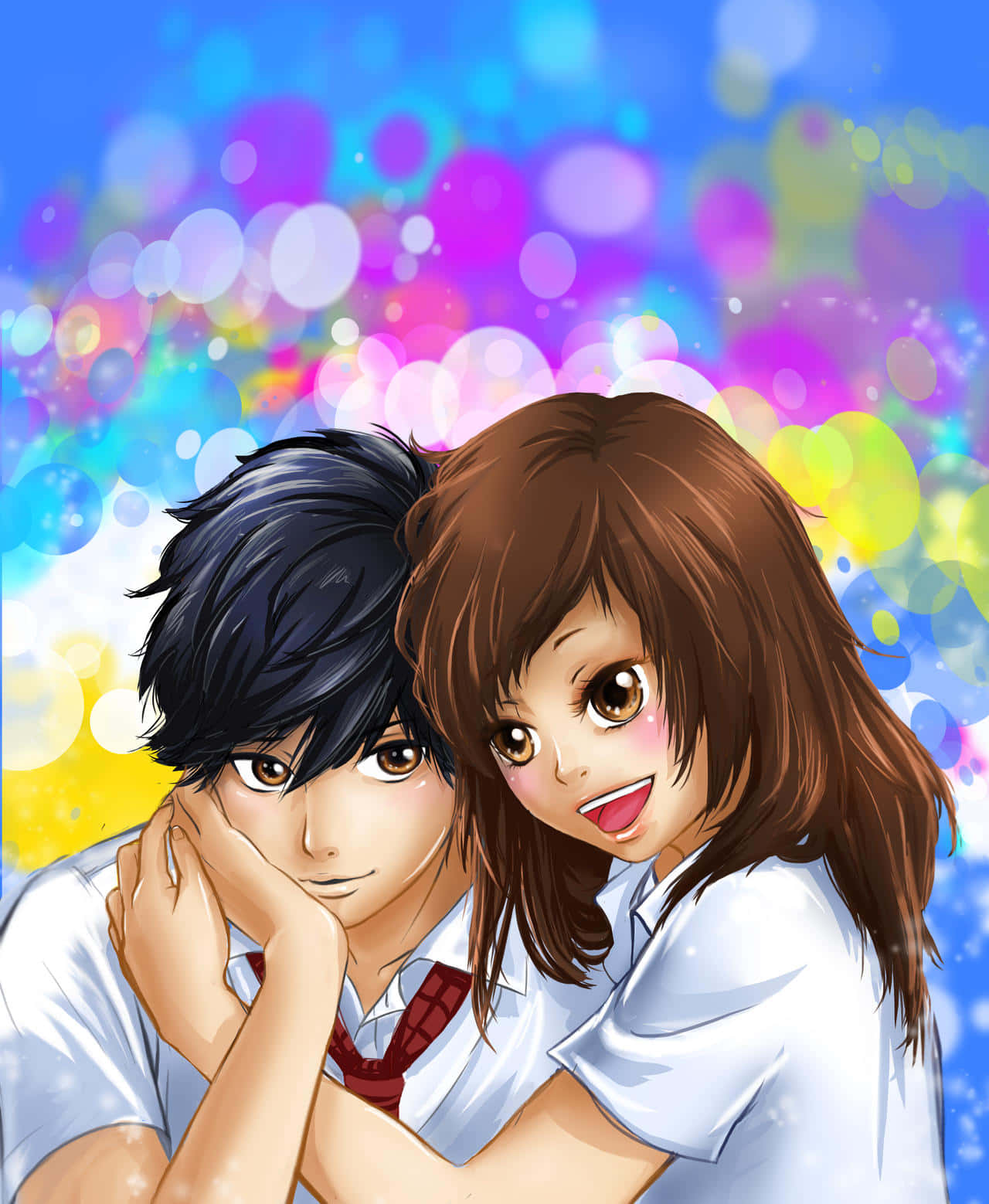 Ao Haru Ride, Yoshioka Futaba, boy with black hair, HD Phone Wallpaper