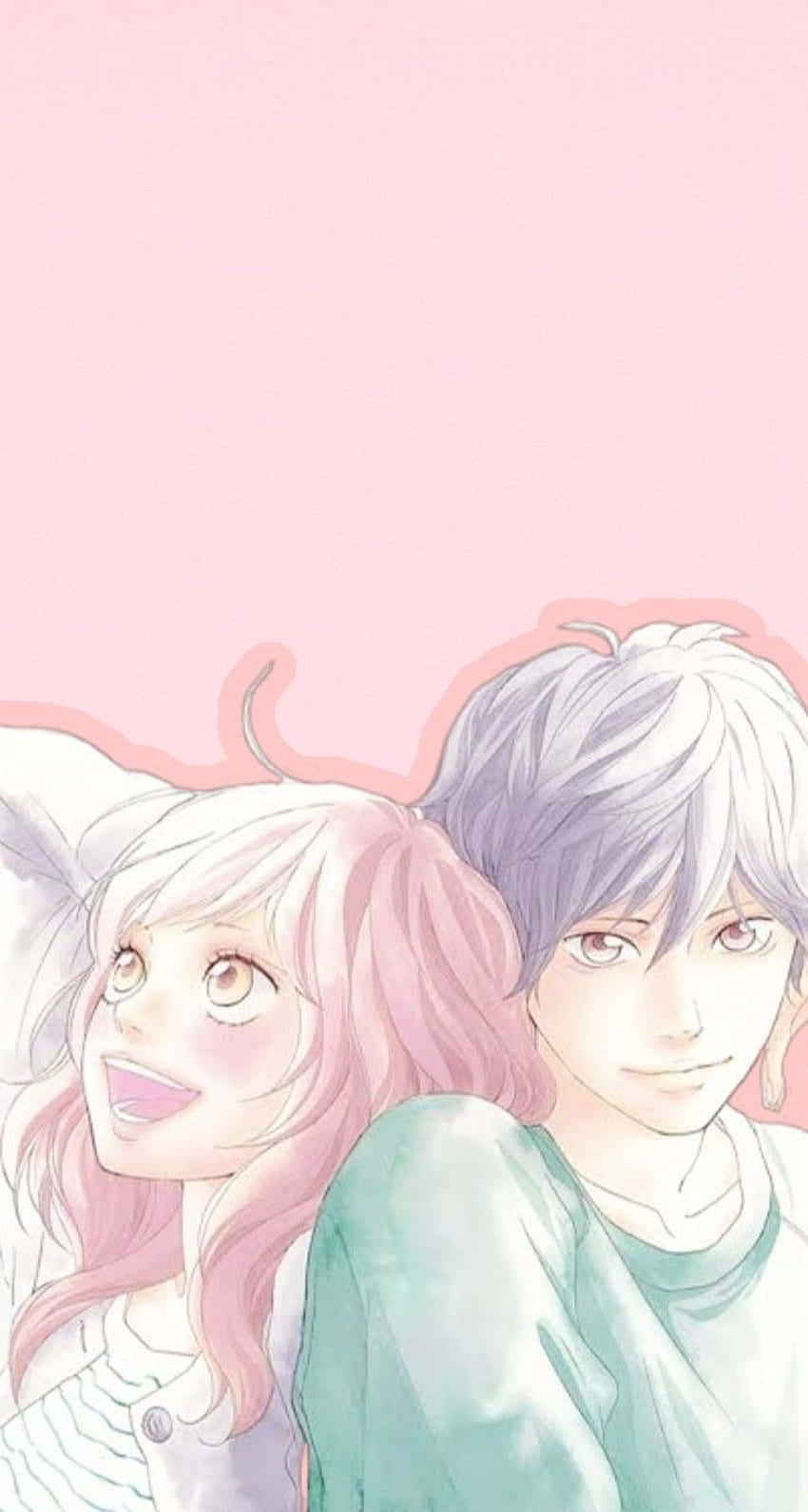 Ao Haru Ride, Yoshioka Futaba, pink hair, HD Phone Wallpaper