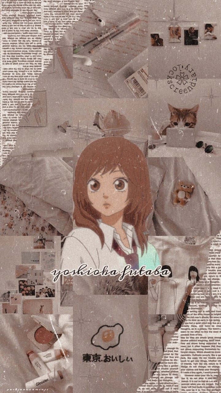 Ao Haru Ride, Yoshioka Futaba, collage wallpaper, HD Phone Wallpaper