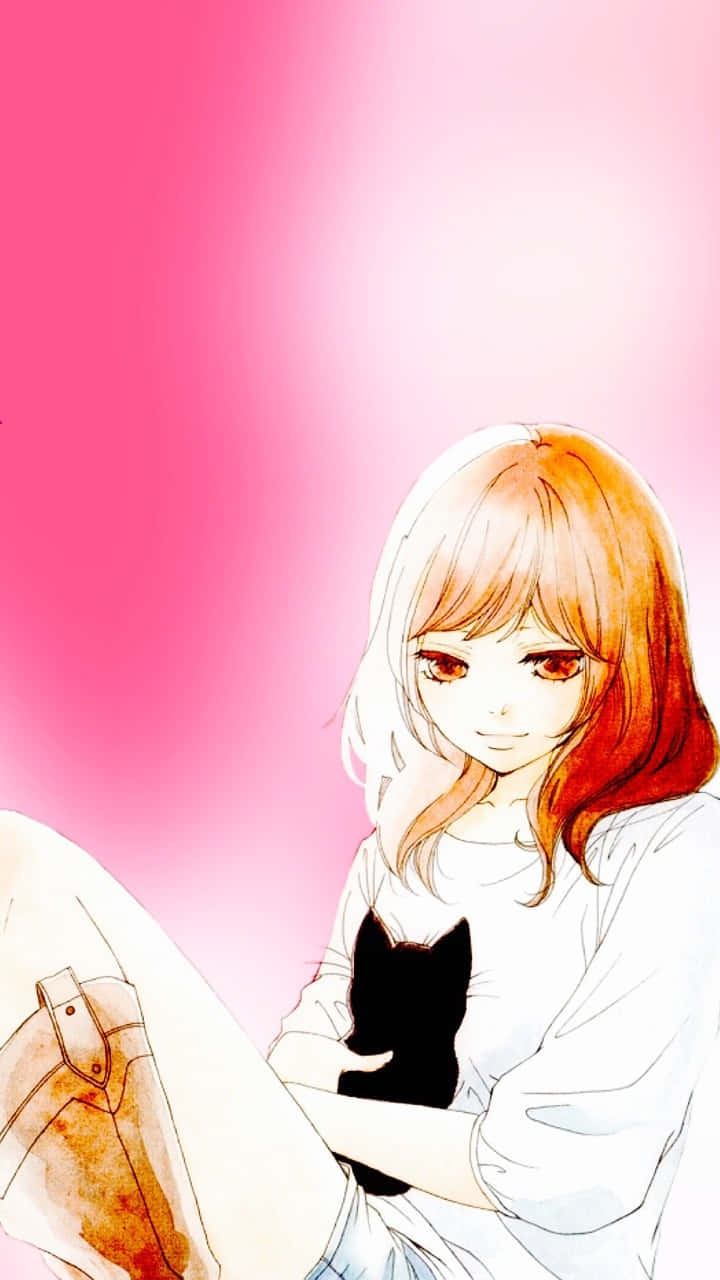 Ao Haru Ride, Yoshioka Futaba, orange hair, HD Phone Wallpaper