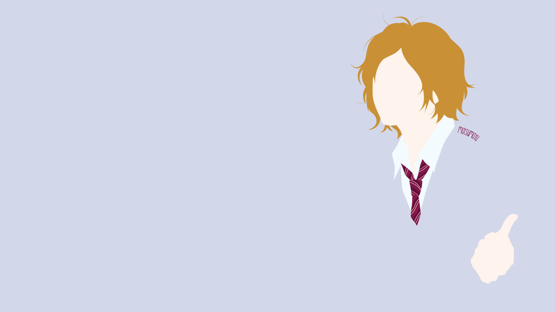 Ao Haru Ride, orange hair, striped tie, Full HD Desktop Wallpaper