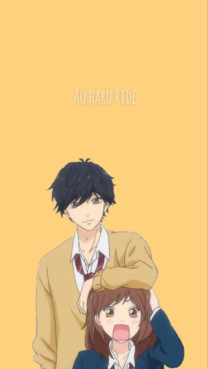 Ao Haru Ride, beige sweater, blue blazer, SD Phone Wallpaper