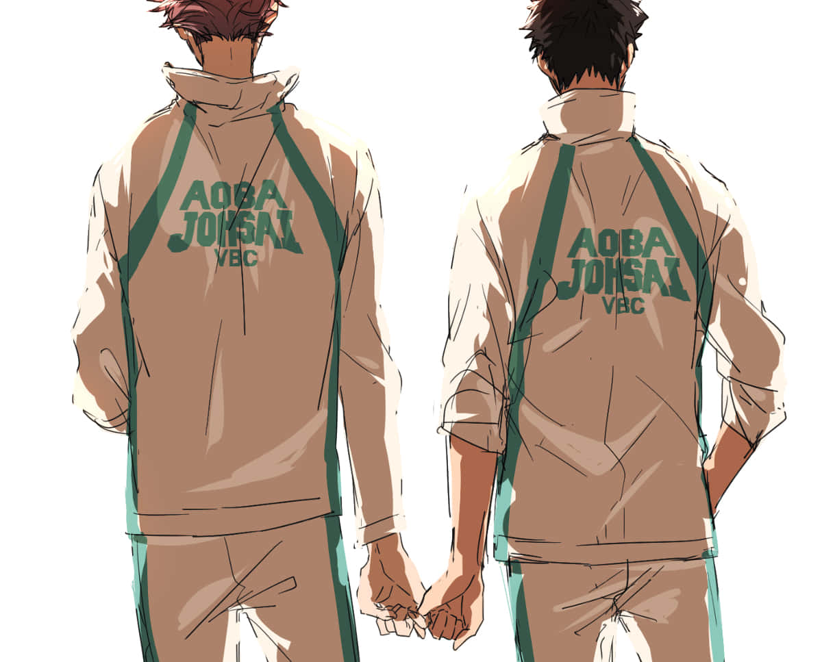 Aoba Johsai, beige, green, SD Desktop Wallpaper