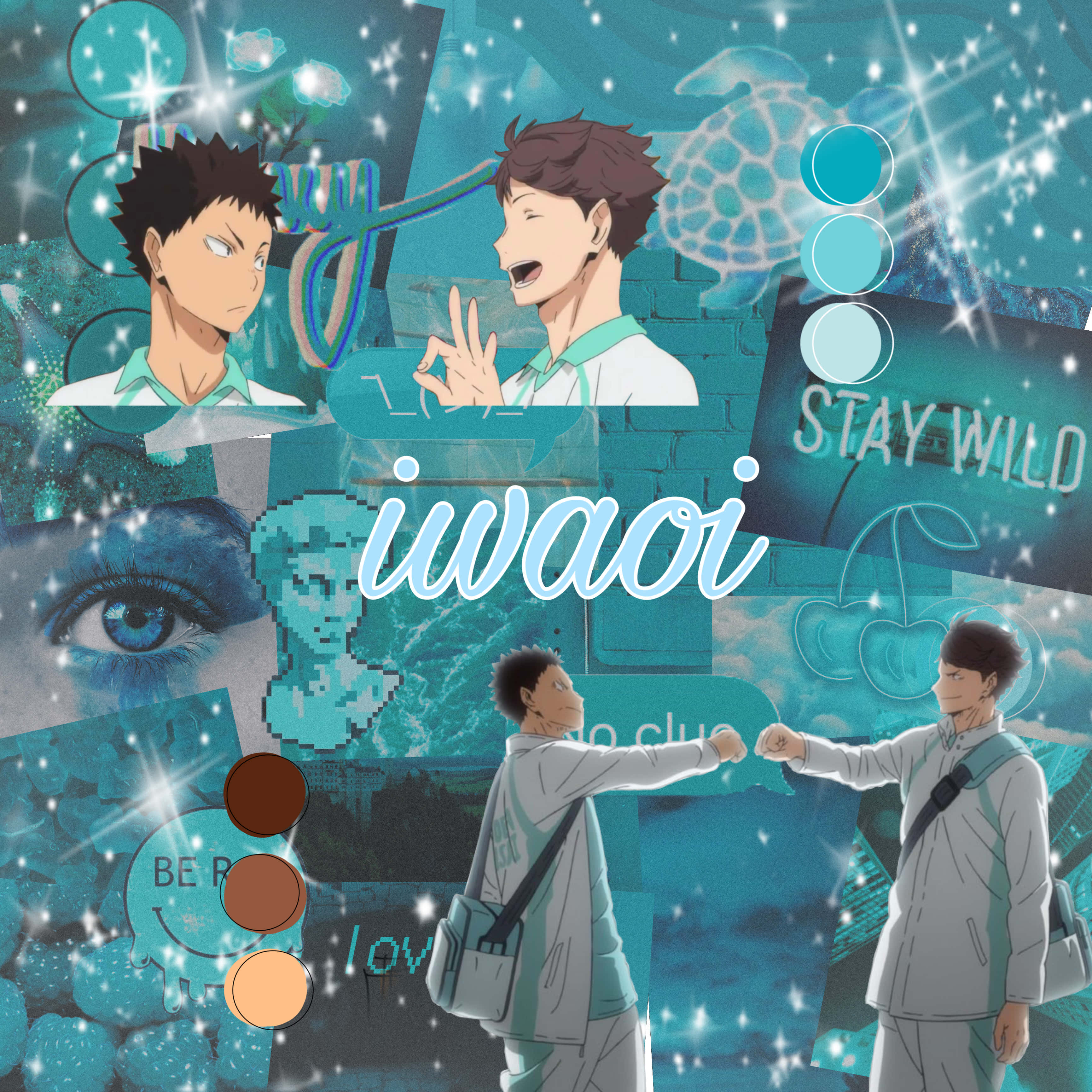 Aoba Johsai, Volleyball Team, teal, 2K Desktop Wallpaper