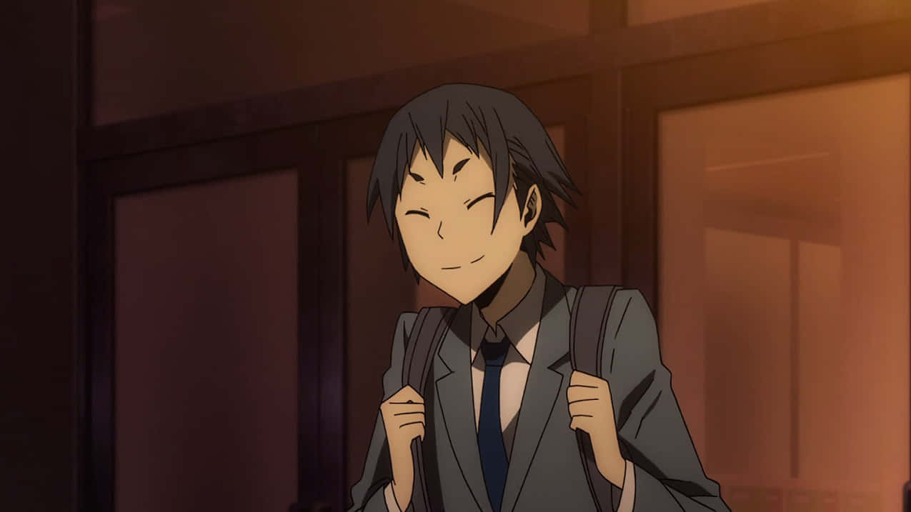 Aoba Kuronuma, school uniform, backpack, SD Desktop Wallpaper