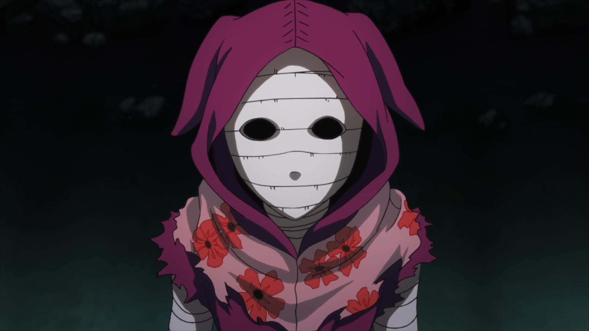 Aogiri Tree, purple hood, floral jacket, Full HD Desktop Wallpaper