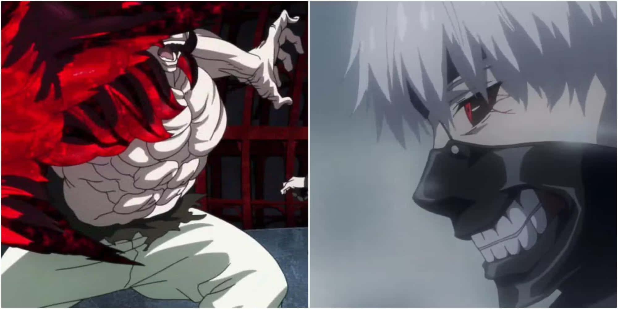 Aogiri Tree, white hair, red eyes, Full HD Desktop Wallpaper