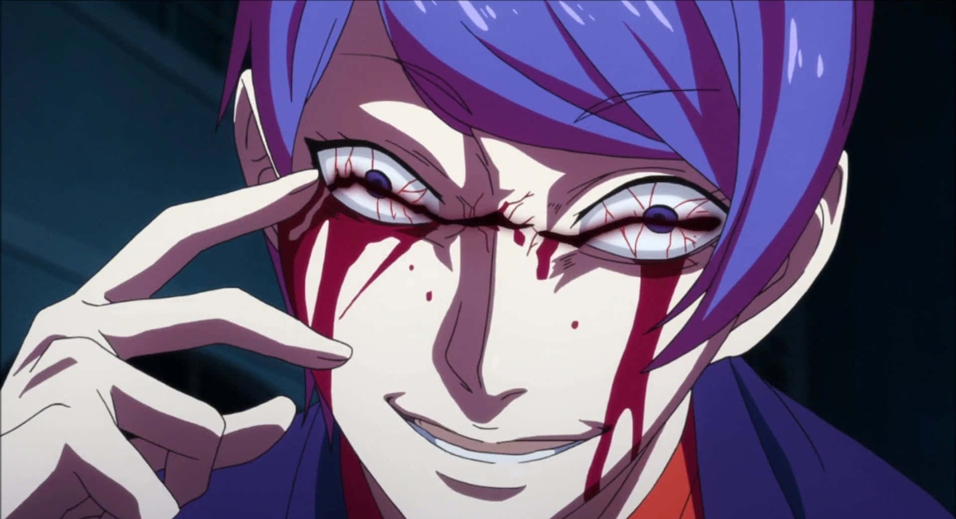 Aogiri Tree, purple hair, blood streaks, Full HD Desktop Wallpaper