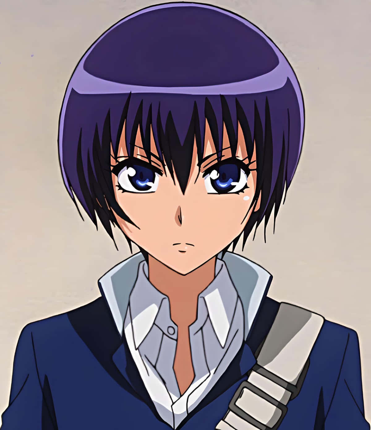 Aoi Hyoudou, manga master chef, short purple hair, HD Phone Wallpaper