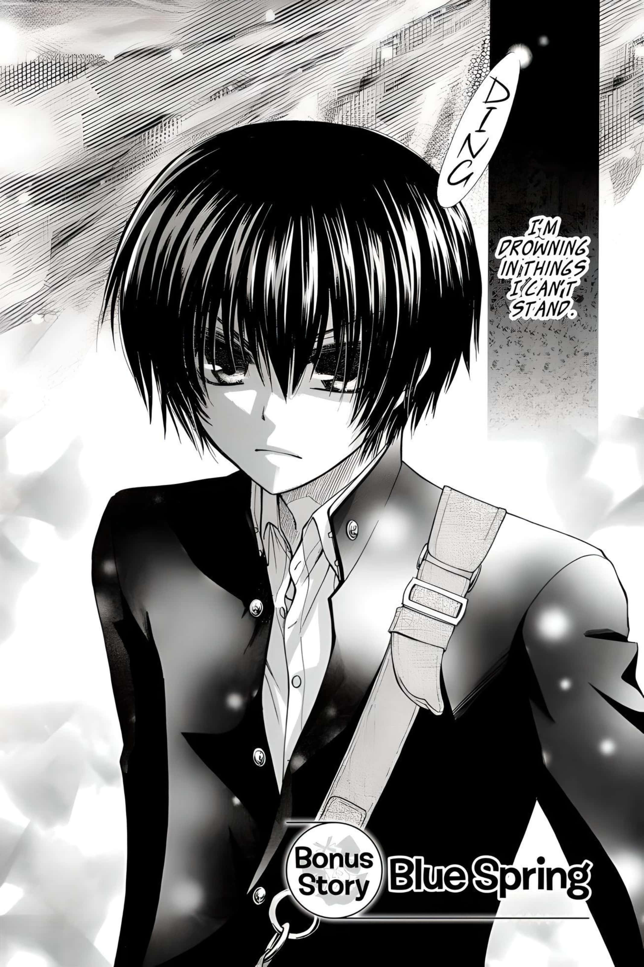 Aoi Hyoudou, manga panel, short dark hair, 2K Phone Wallpaper