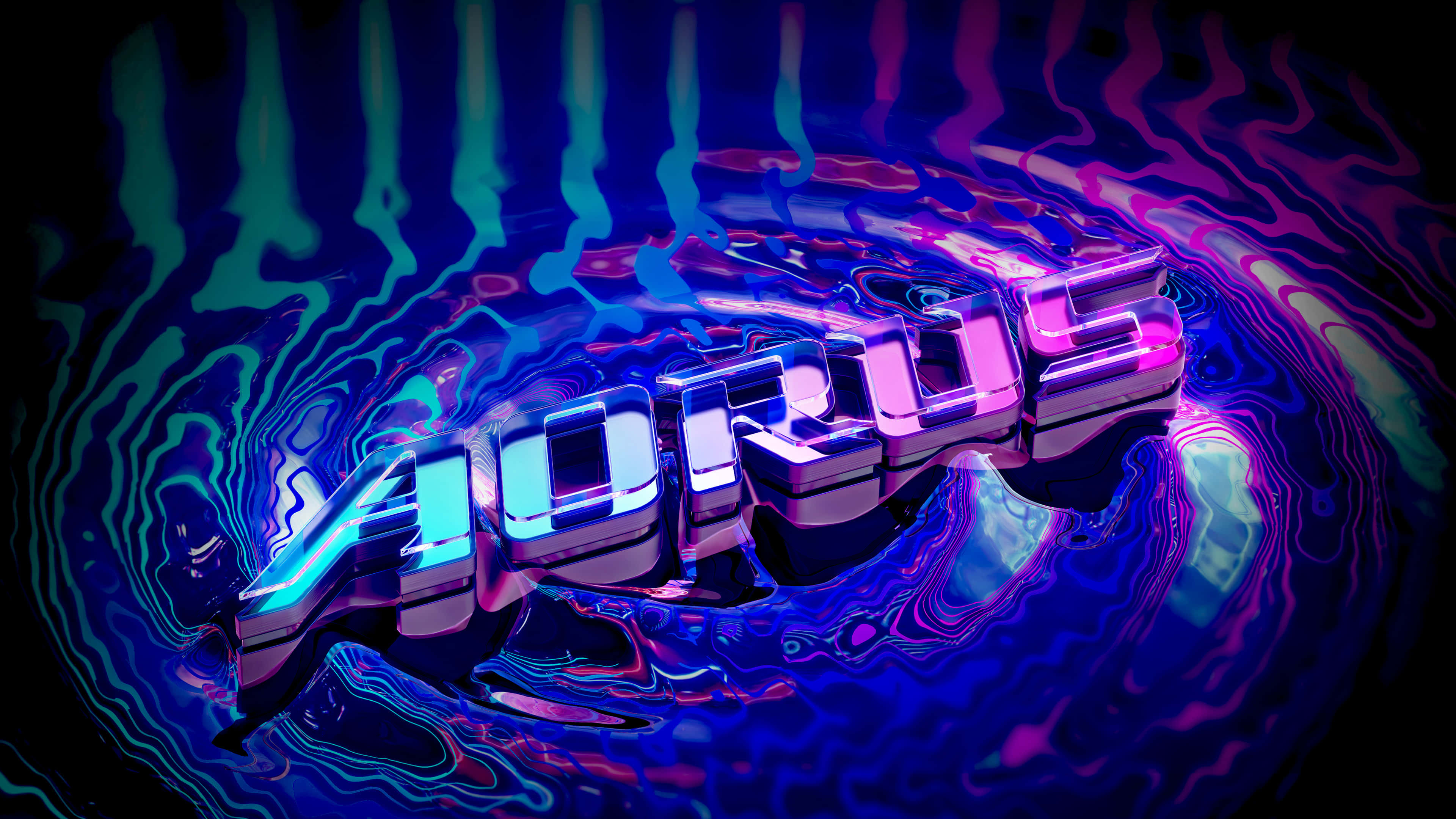 AORUS, neon purple, blue, 4K Desktop Wallpaper