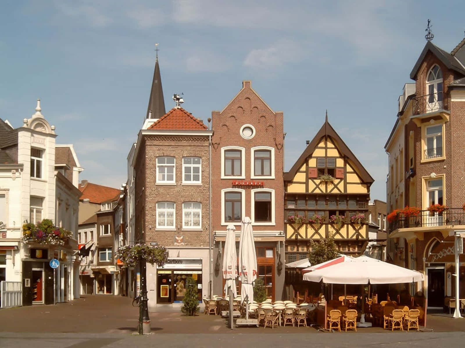 Apeldoorn, city center, street view, HD Desktop Wallpaper