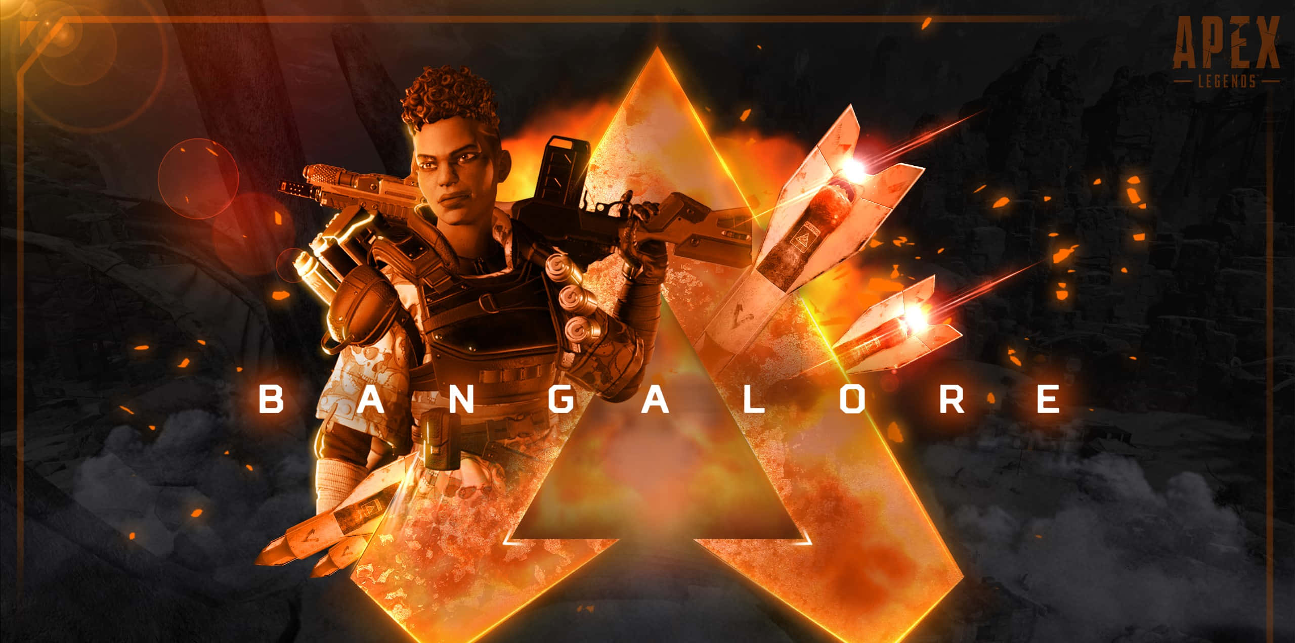 Apex Legends, Bangalore, fierce Apex Legends character, 2K Desktop Wallpaper