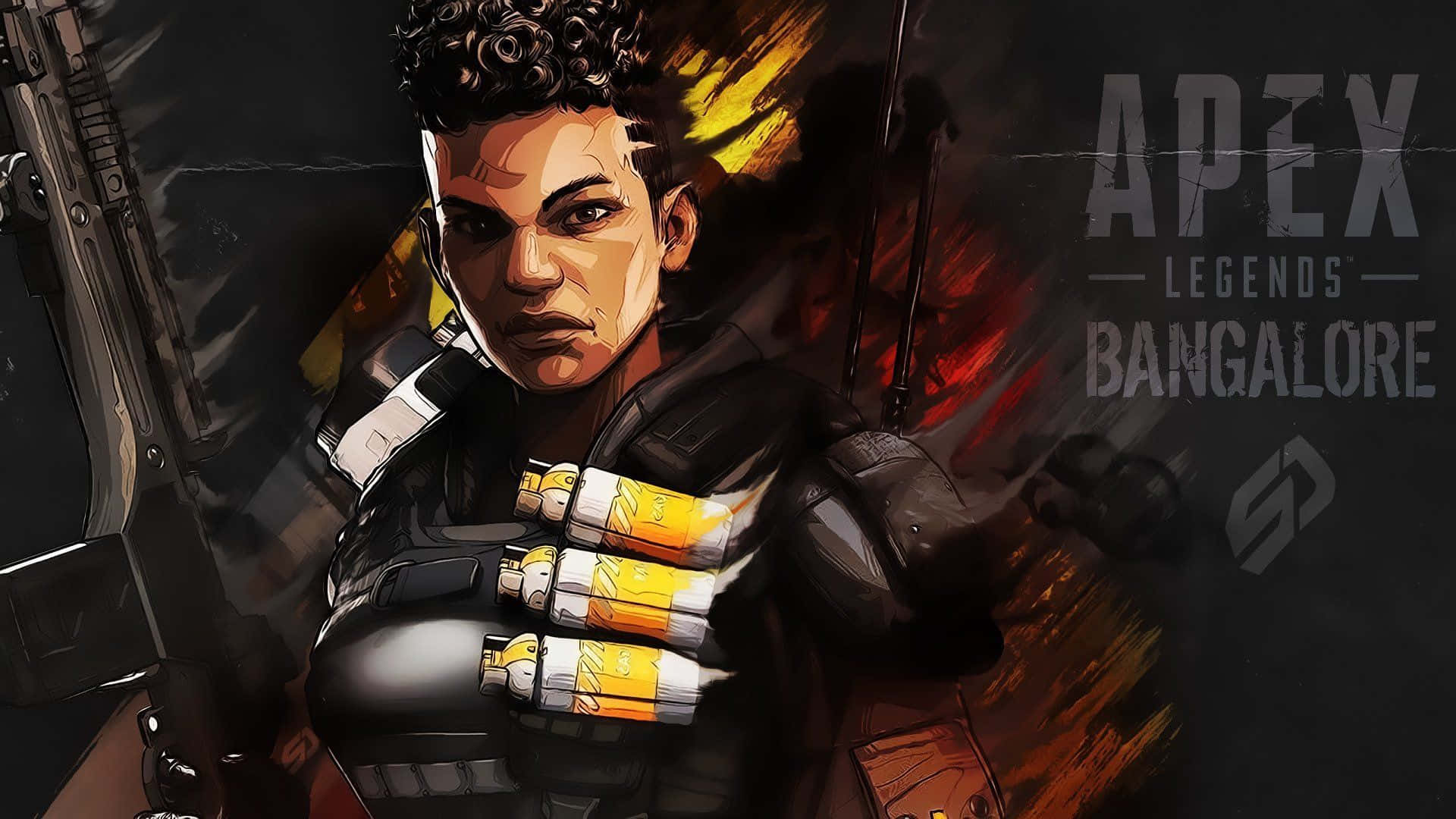 Bangalore, Apex Legends, fierce female soldier, Full HD Desktop Wallpaper