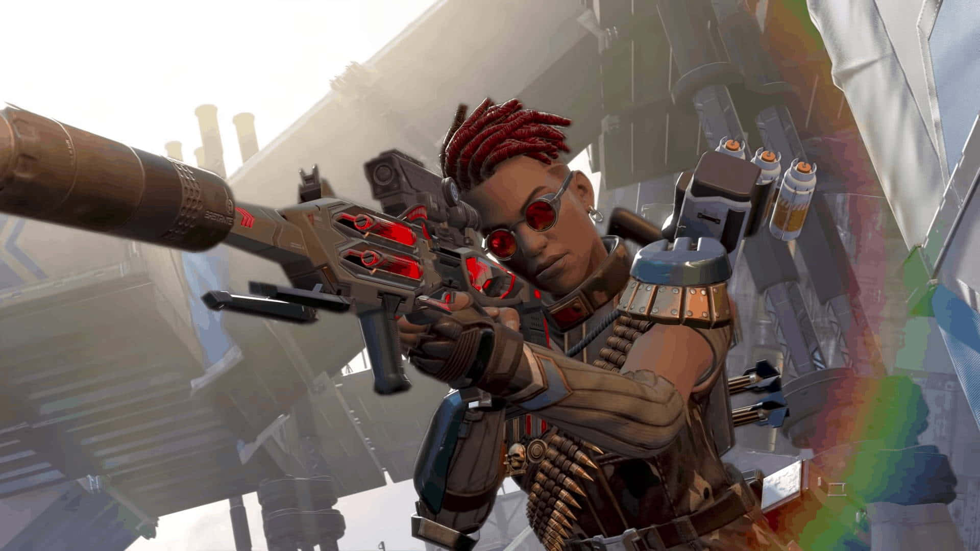 Apex Legends, Bangalore, red dreadlocks, Full HD Desktop Wallpaper