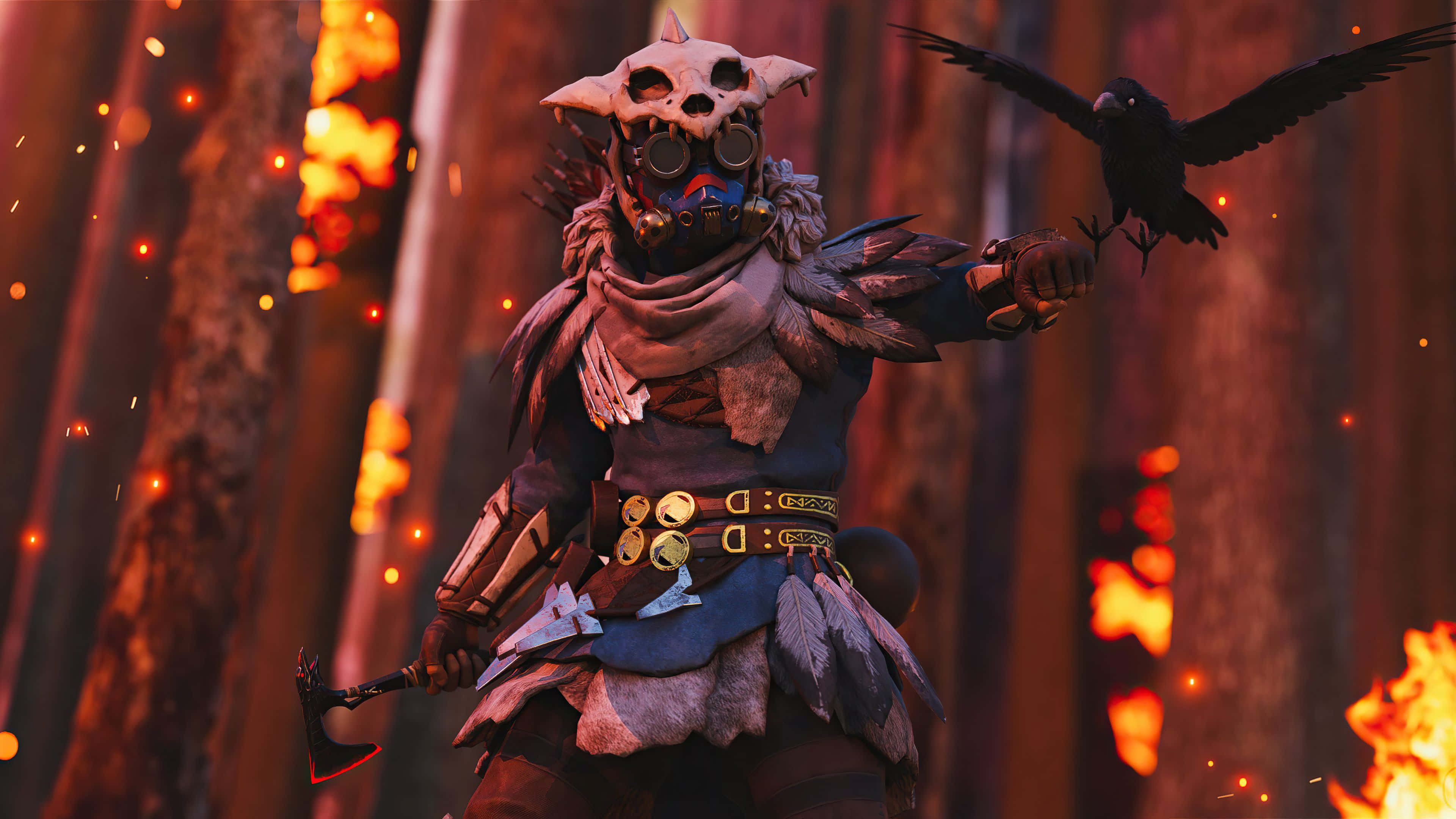 Apex Legends, Bloodhound, tribal armor, 4K Desktop Wallpaper