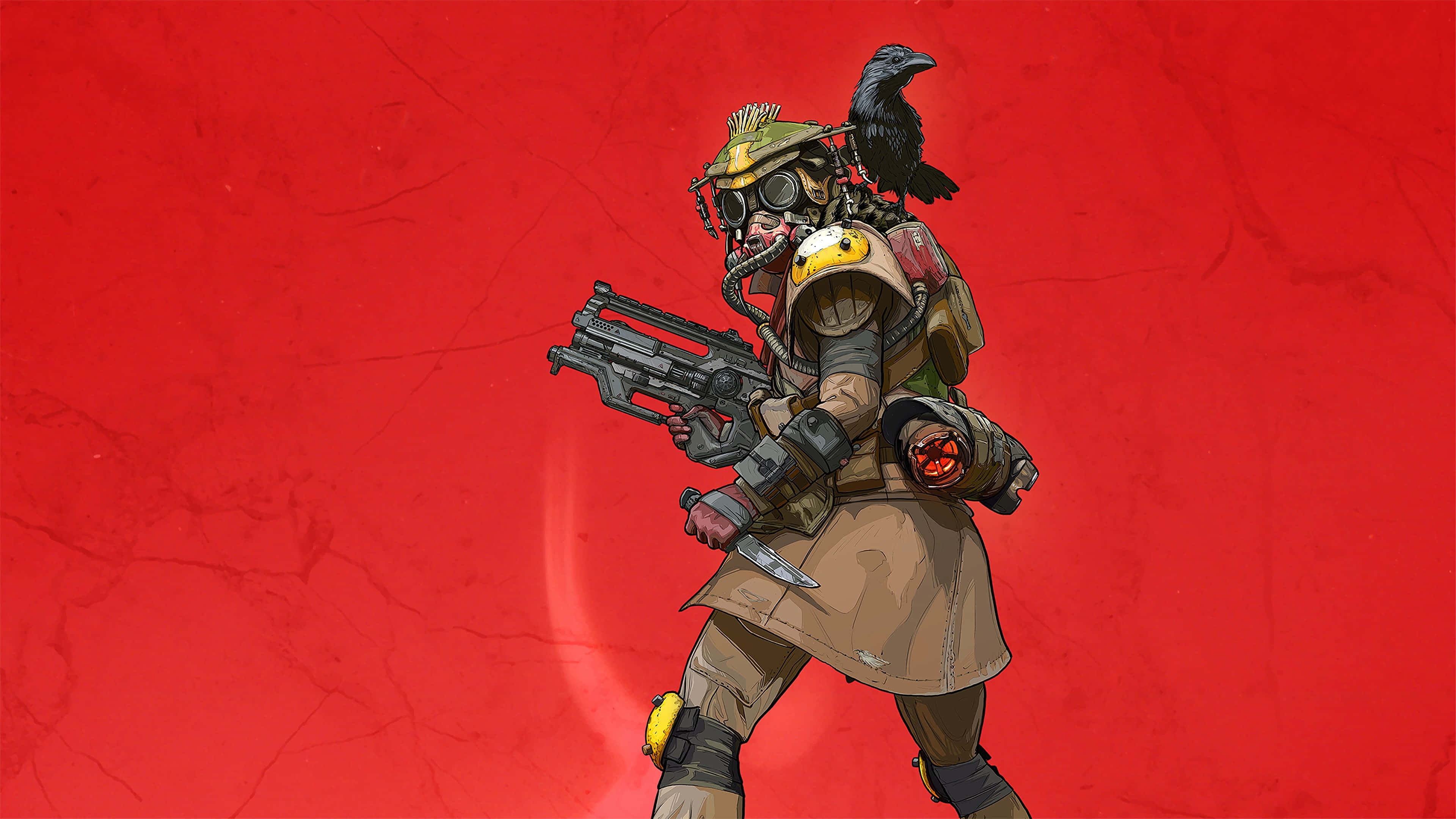 Apex Legends Bloodhound, gas mask, tactical gear, 4K Desktop Wallpaper