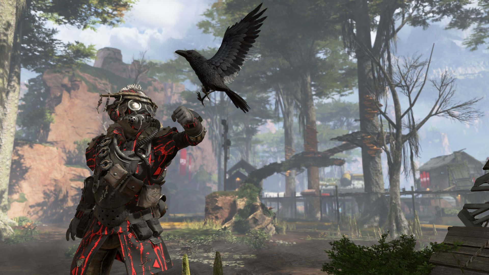 Apex Legends, Bloodhound, red and black gear, Full HD Desktop Wallpaper