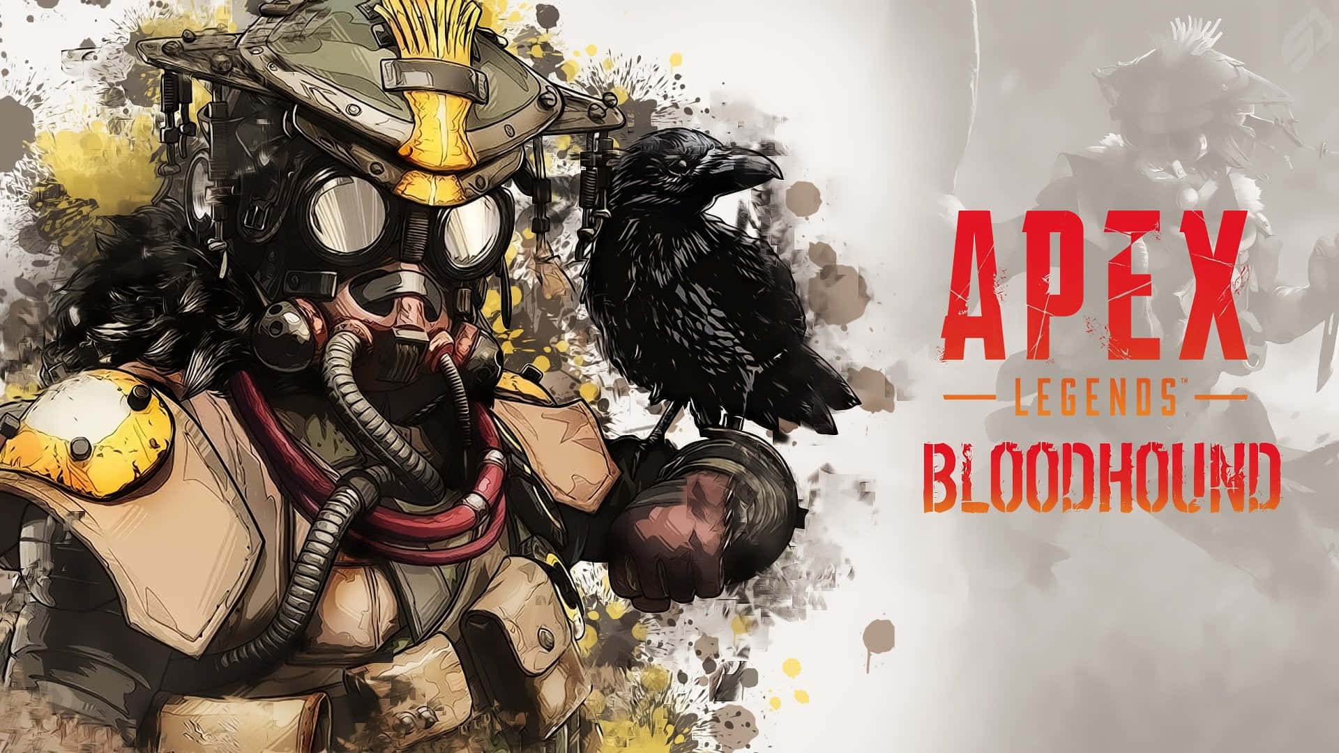 Apex Legends Bloodhound, gas mask, tactical gear, Full HD Desktop Wallpaper