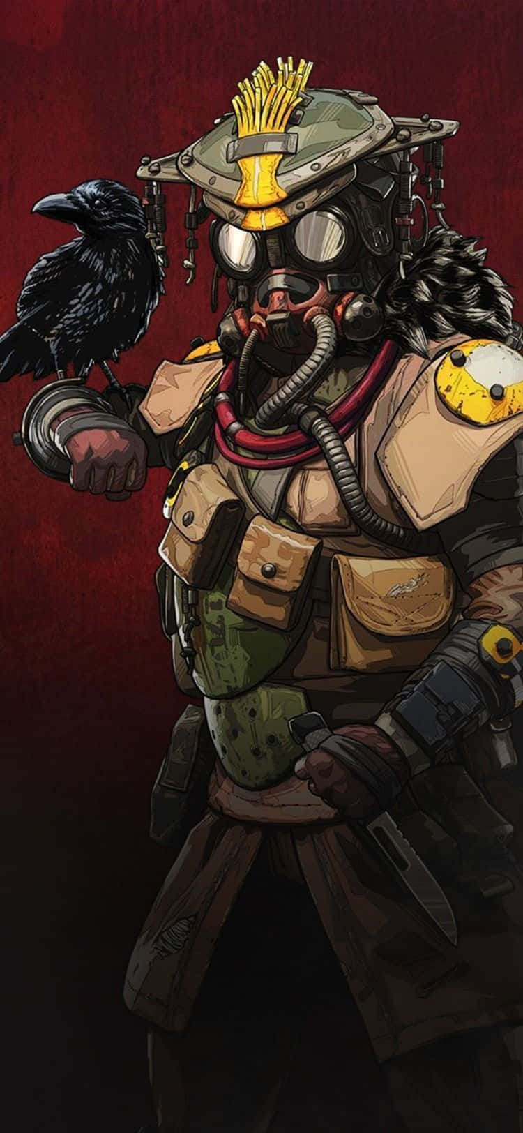 Apex Legends Bloodhound, steampunk soldier, gas mask, HD Phone Wallpaper