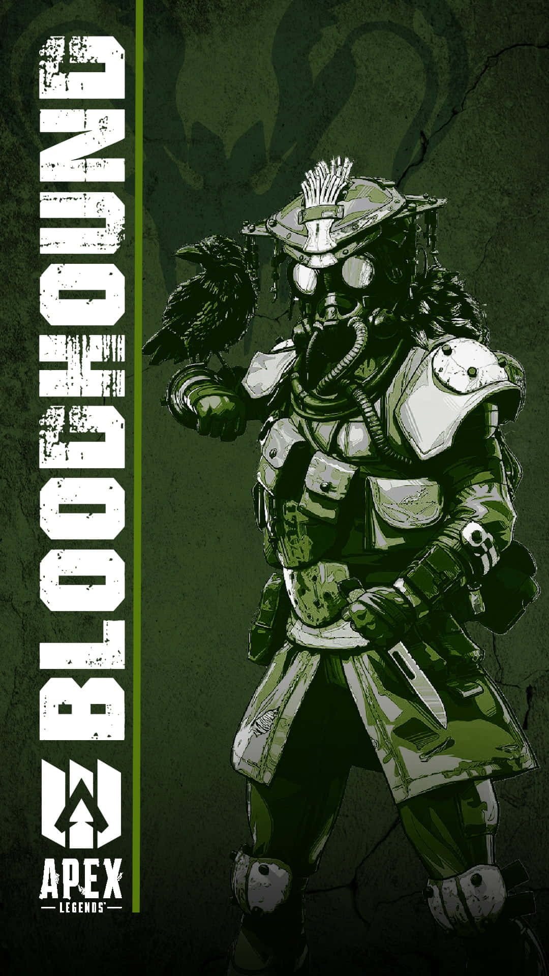Apex Legends Bloodhound, heavy armor, gas mask, Full HD Phone Wallpaper