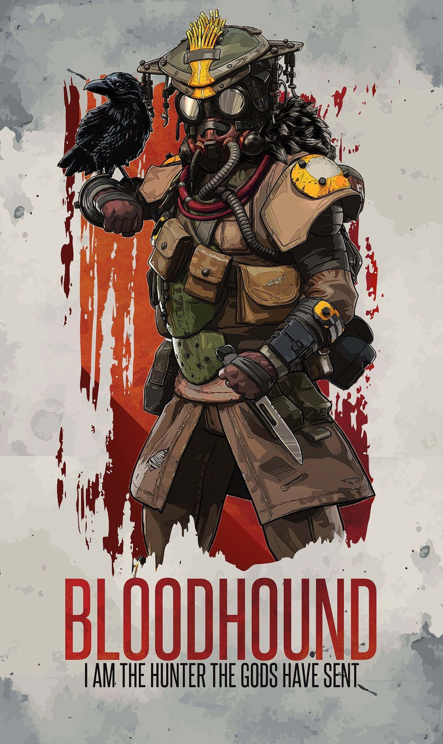 Apex Legends Bloodhound, gas mask, tactical gear, Full HD Phone Wallpaper
