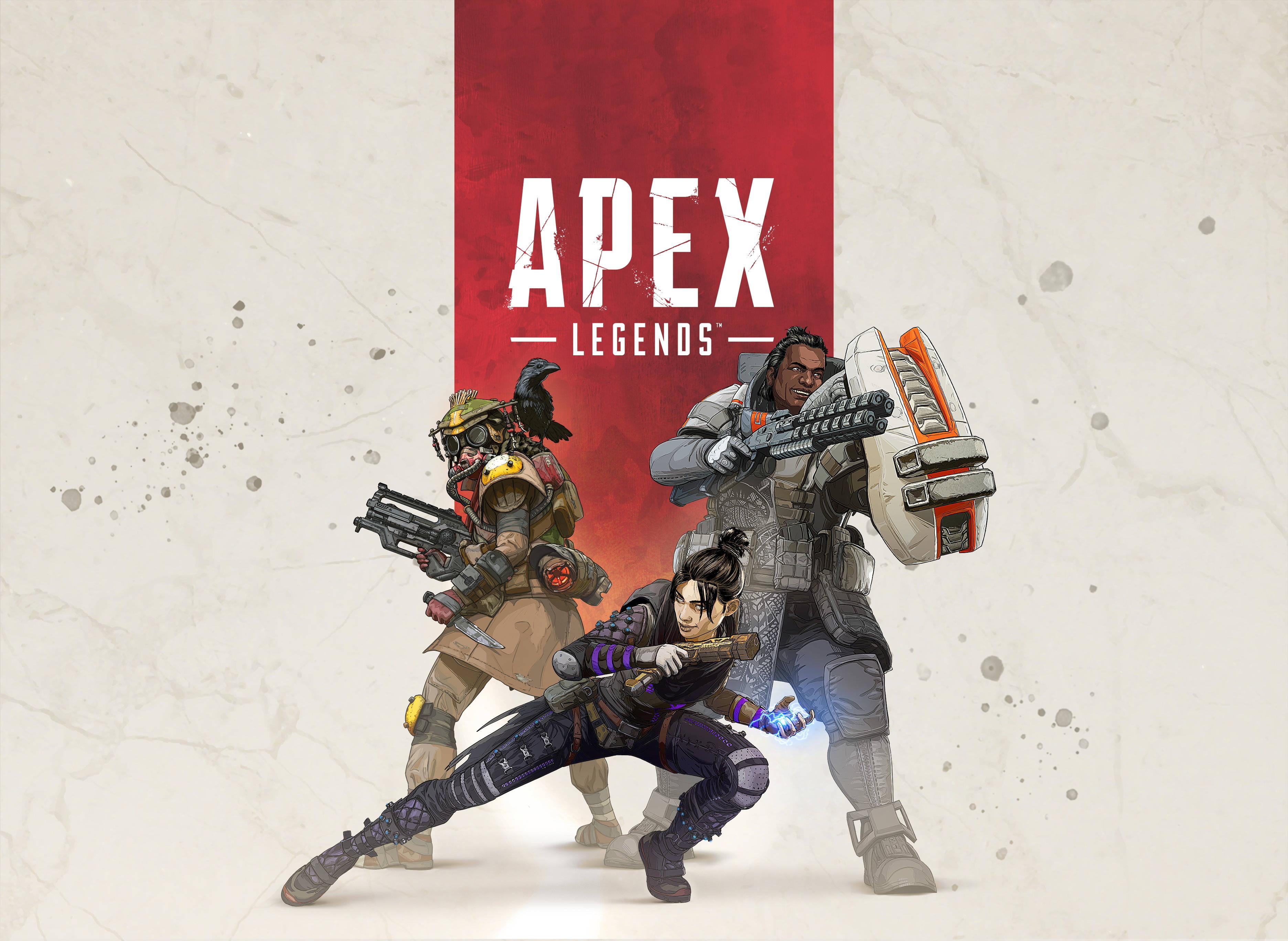 Apex Legends, battle royale game, three Apex Legends characters, 2K Desktop Wallpaper
