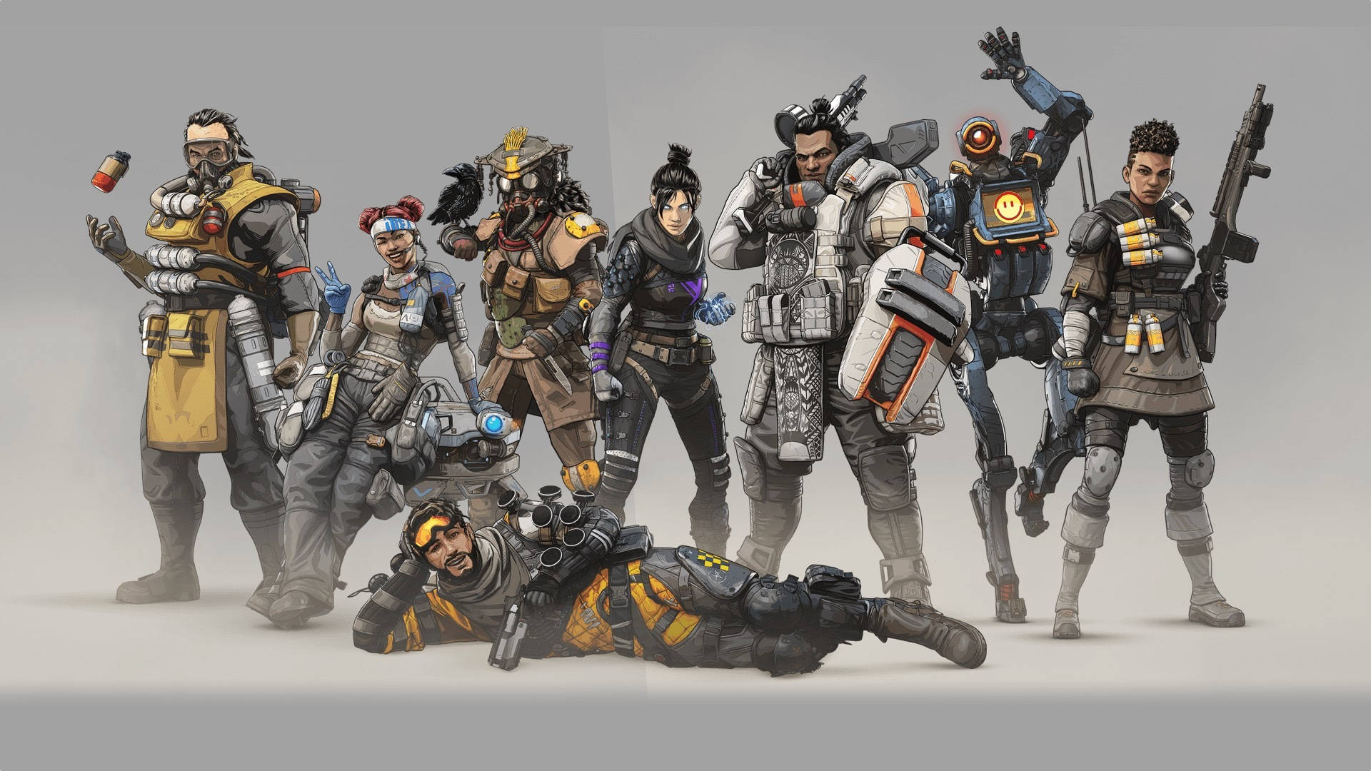 Apex Legends, characters, futuristic soldiers, Full HD Desktop Wallpaper