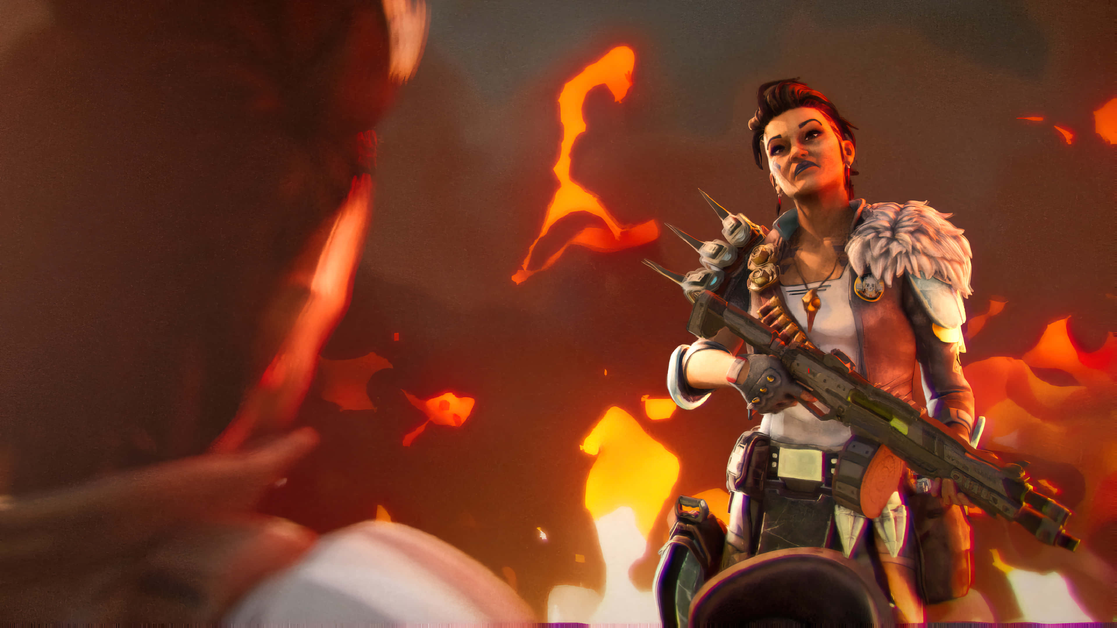 Apex Legends Characters, female warrior, fur-trimmed jacket, 4K Desktop Wallpaper