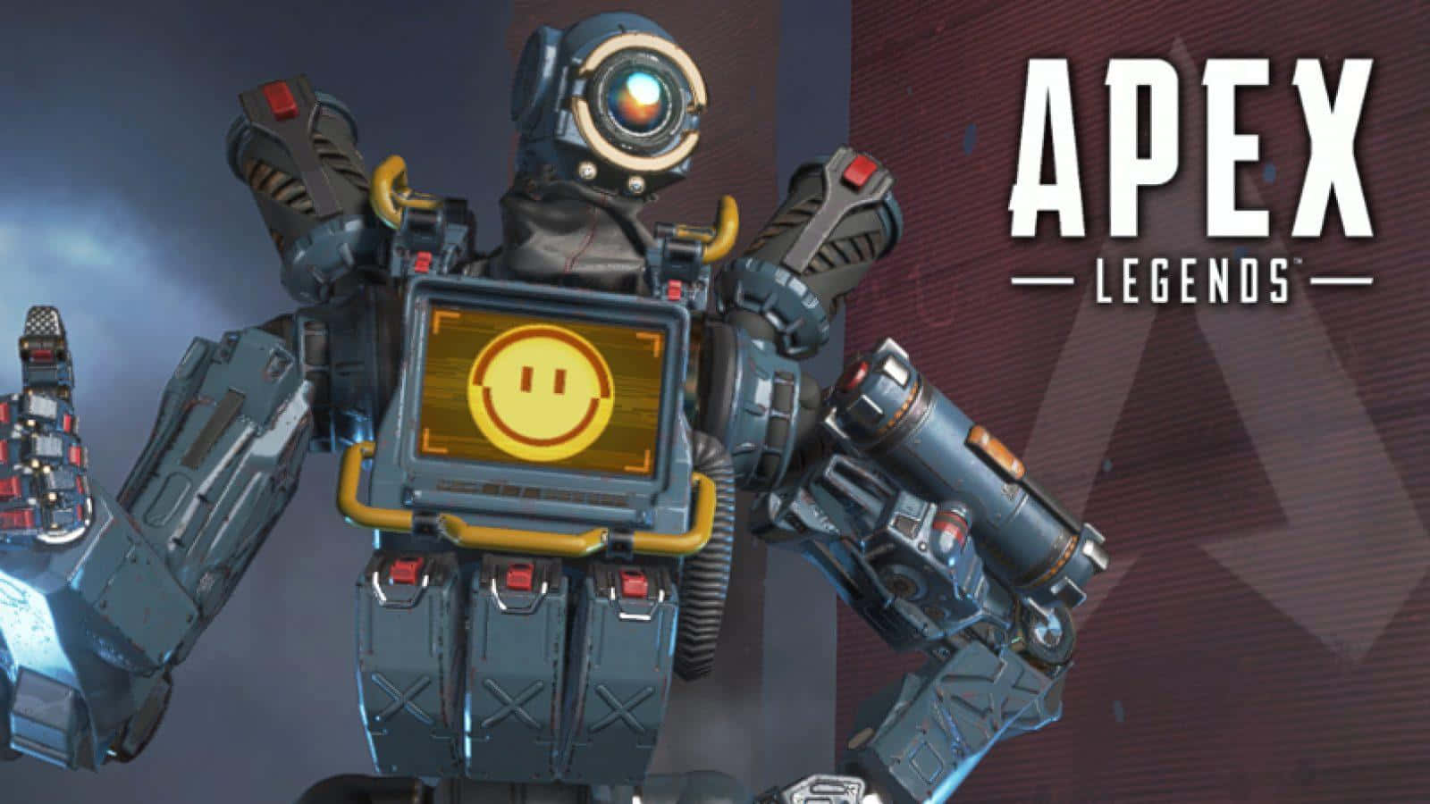 Apex Legends, robotic character, cheerful yellow smiley face, HD Desktop Wallpaper