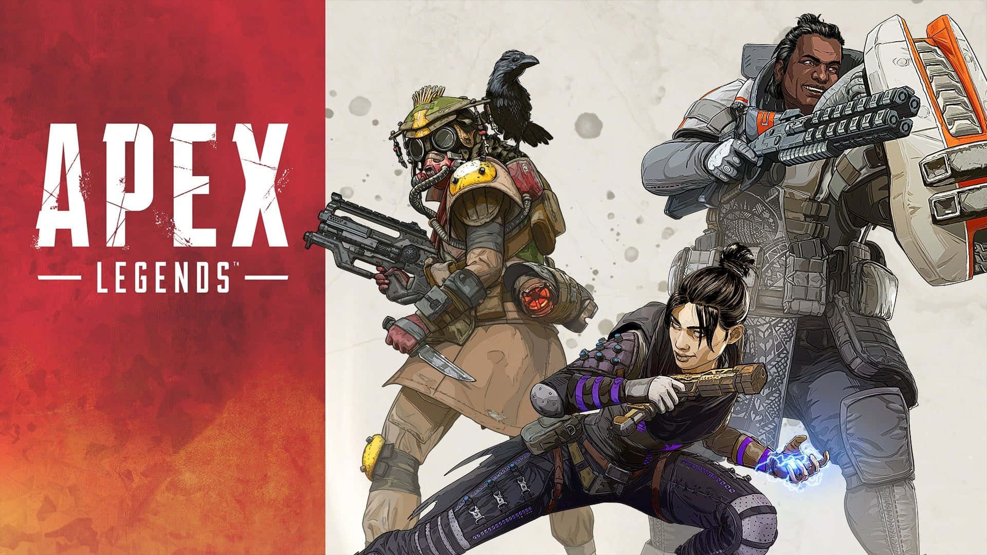 Apex Legends, combat gear, fiery red, Full HD Desktop Wallpaper