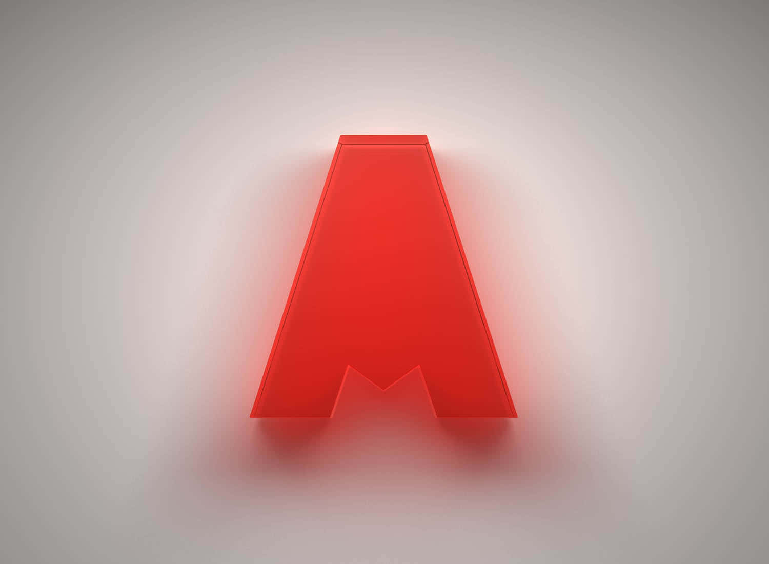 Apex Legends, 3D Red, letter A, HD Desktop Wallpaper