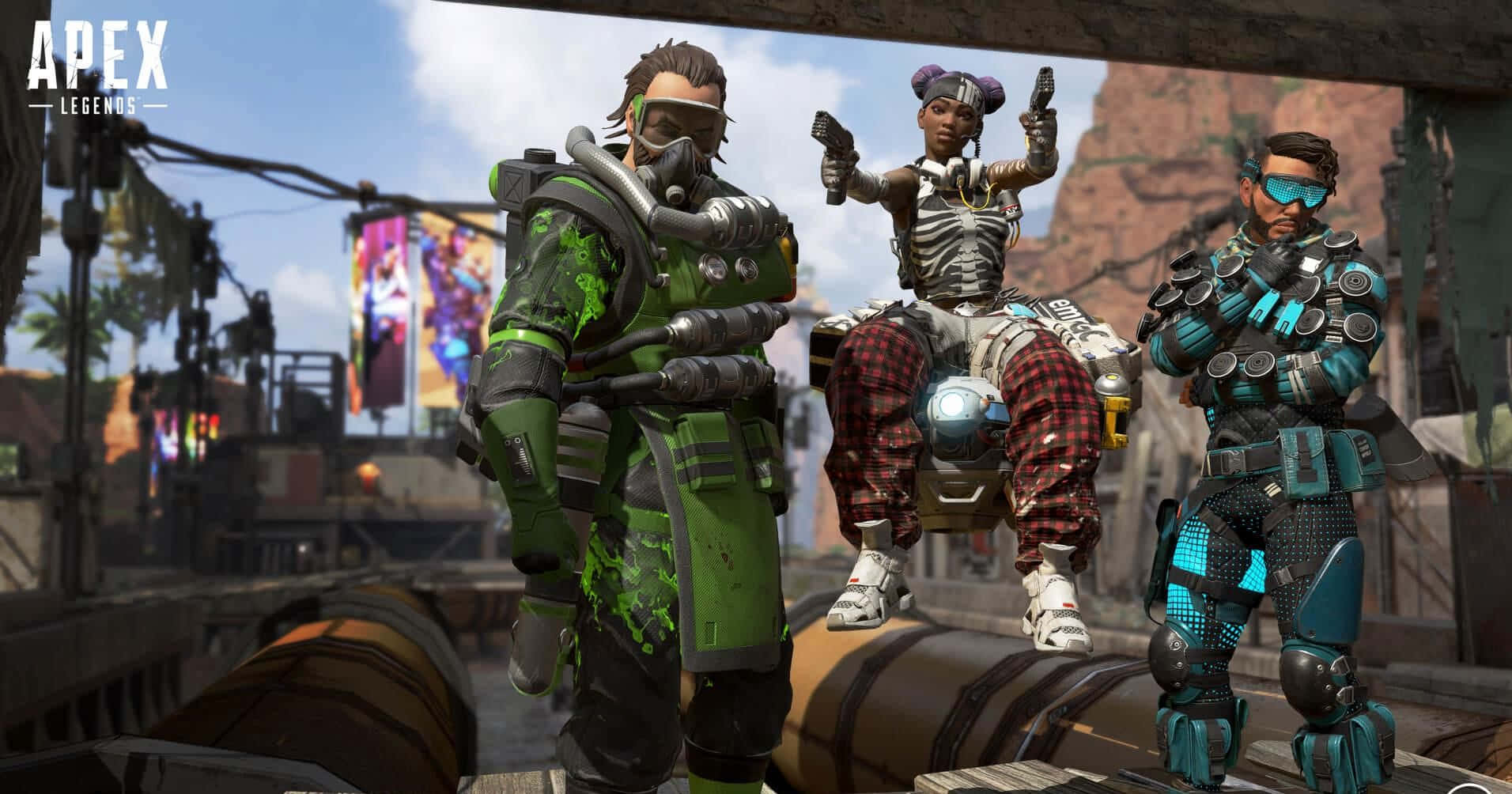 Apex Legends, computer, futuristic gear, HD Desktop Wallpaper